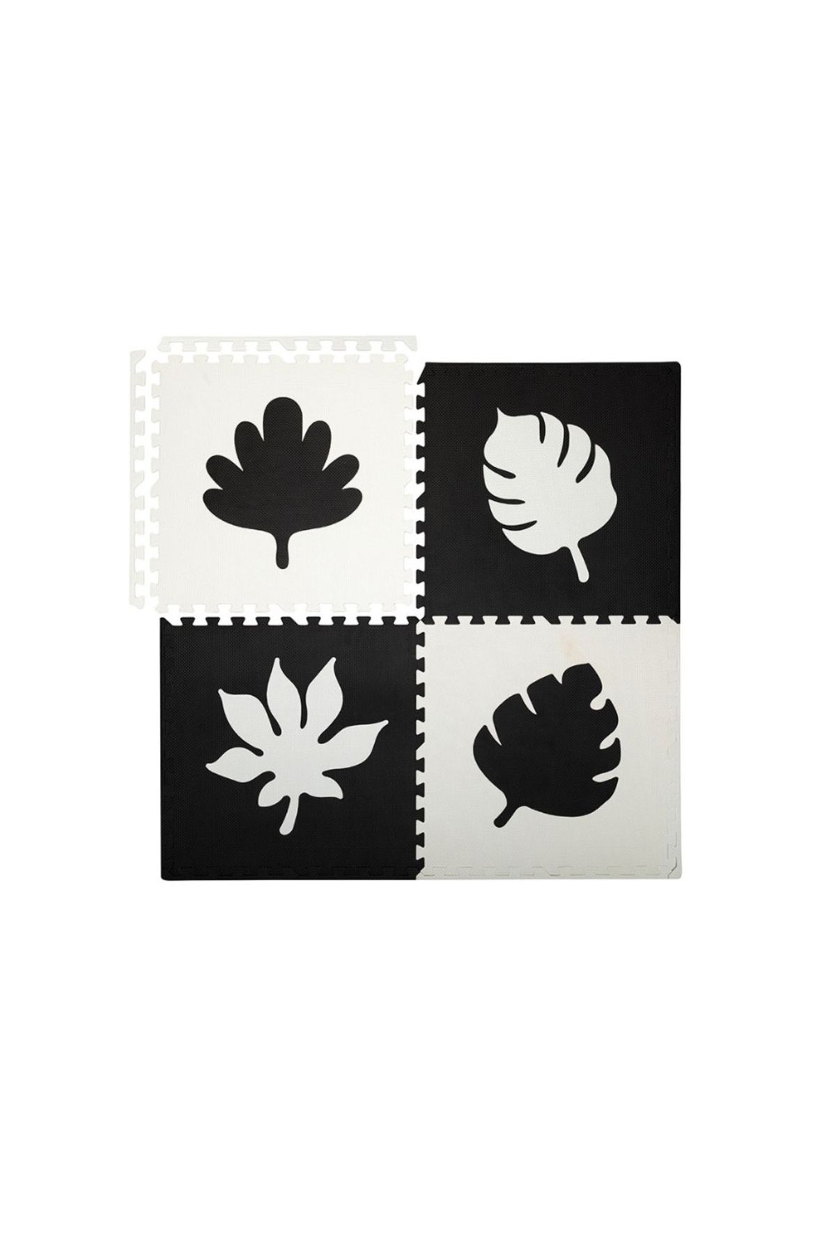 Momi-Puzzle Covoras de joaca 120x120 cm Momi, Feli - Negru 4