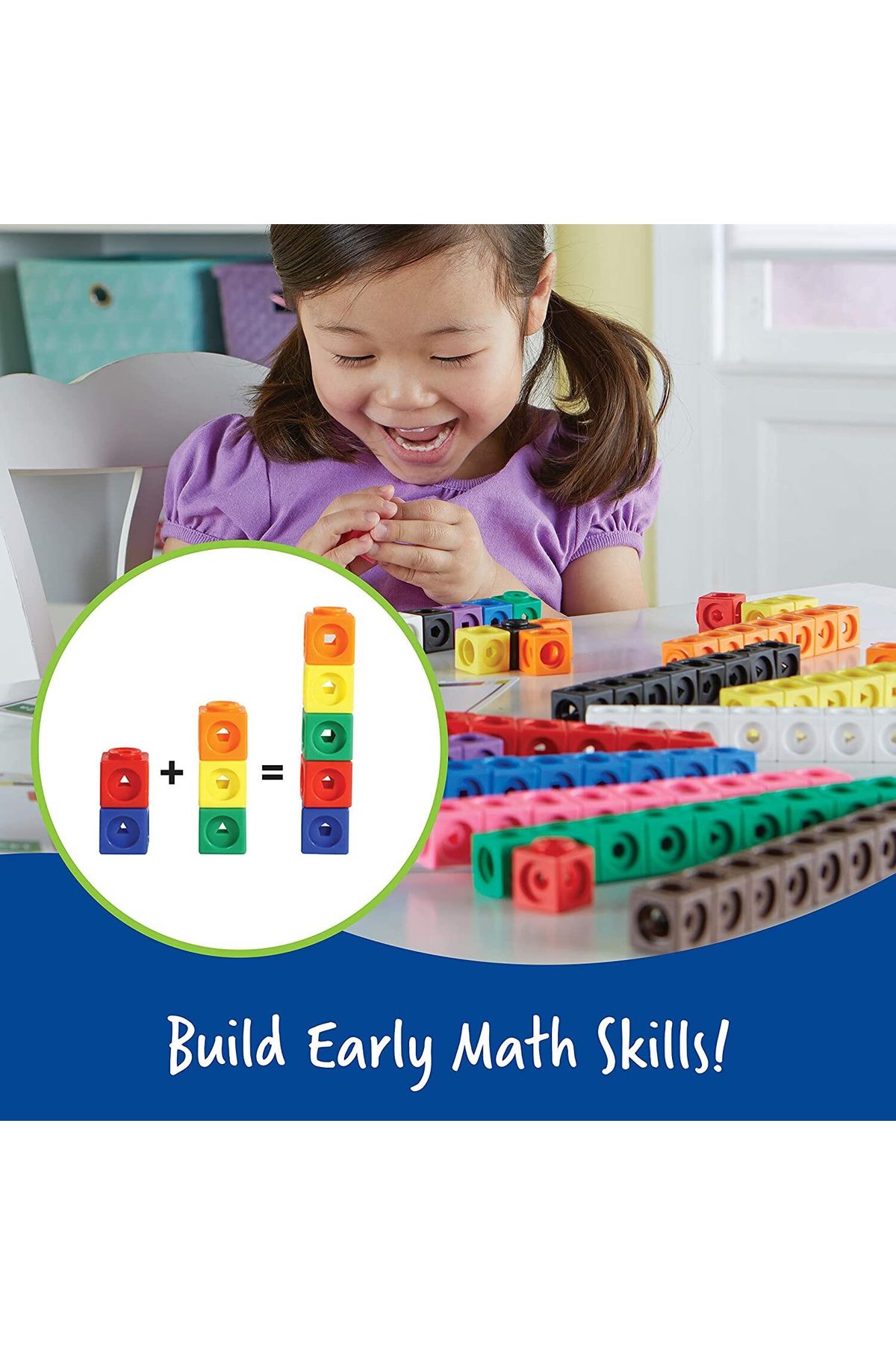 Learning Resources-LR-MathLink® Cubes, Set of 100 4