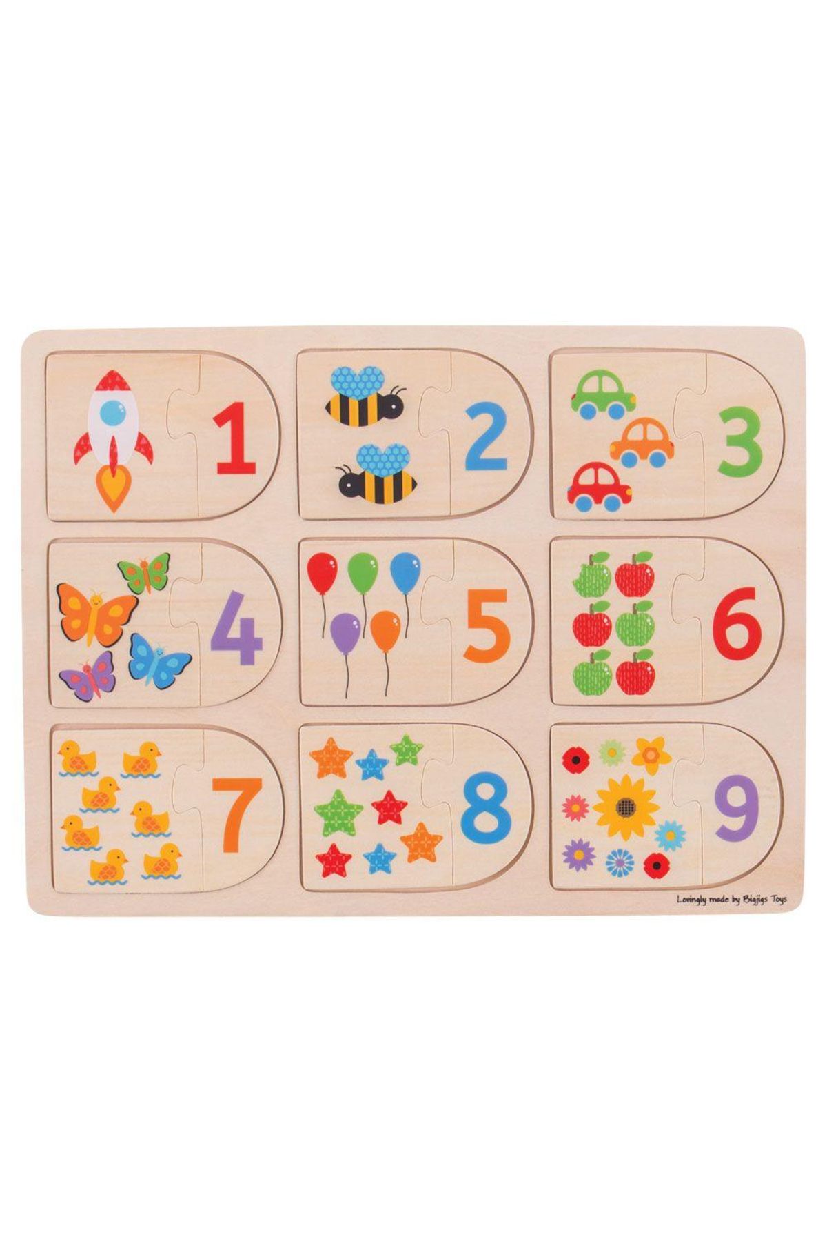 BIGJIGS Toys-Puzzle - Potriveste-ma la locul meu 1