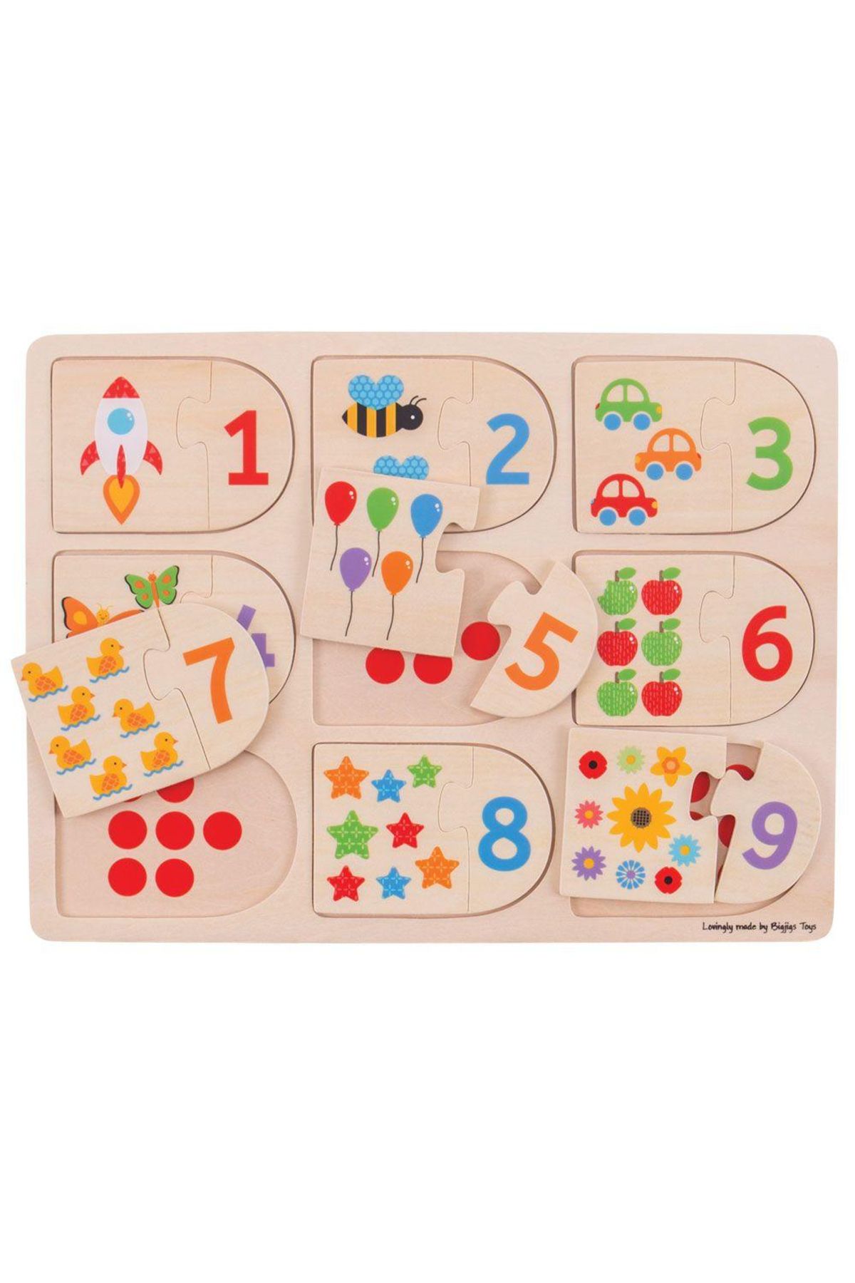 BIGJIGS Toys-Puzzle - Potriveste-ma la locul meu 2