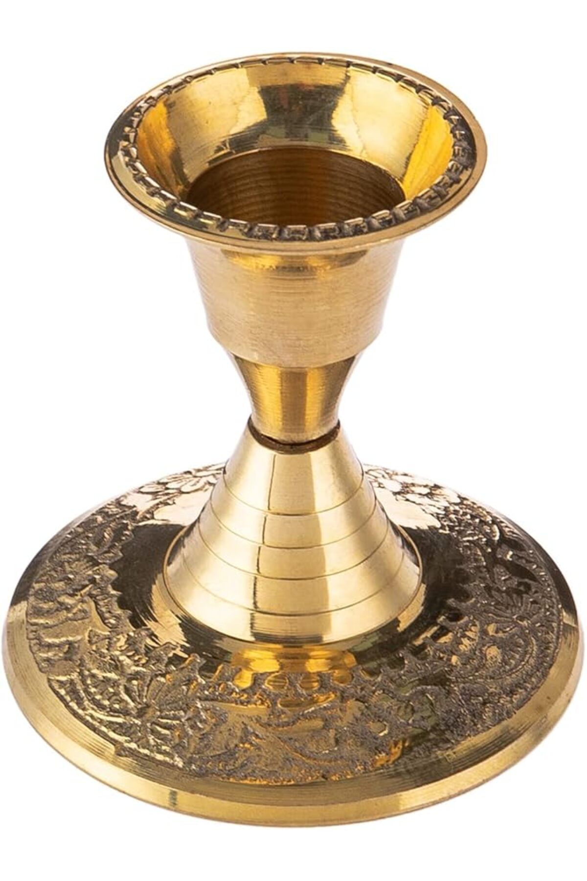 AKDC-Brass Candle Holder 6Cm X 6Cm X 6Cm Gold 1