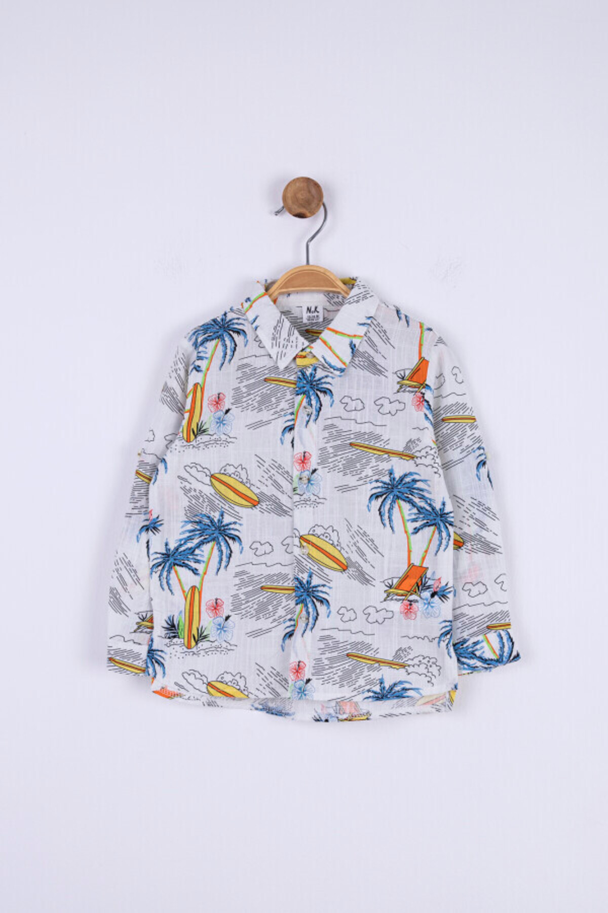 Genel Markalar Erkek Palmiyeli Gömlek 9 Ay - 2 Yaş 44619 Egml09029 fotoğrafı 6 (önizleme)