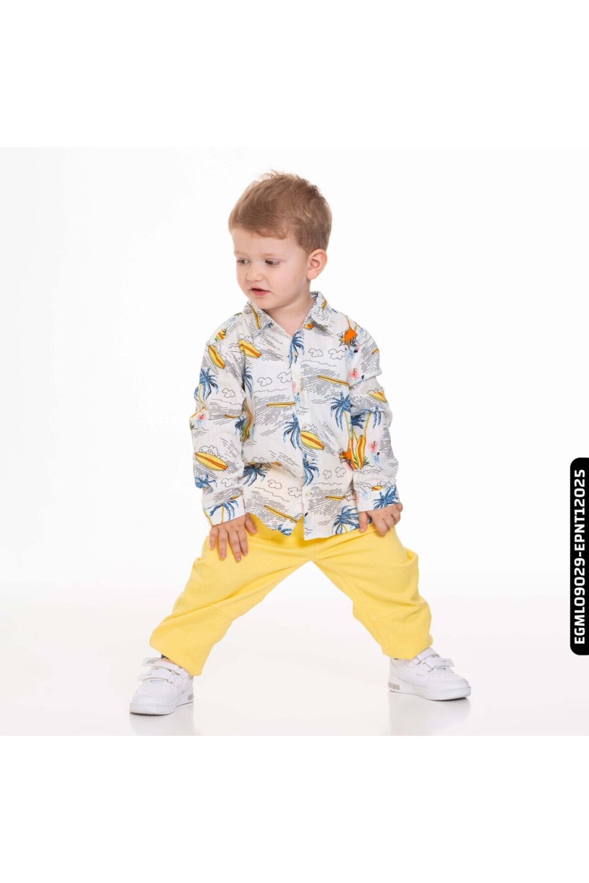 Genel Markalar Erkek Palmiyeli Gömlek 9 Ay - 2 Yaş 44619 Egml09029 fotoğrafı 3 (önizleme)