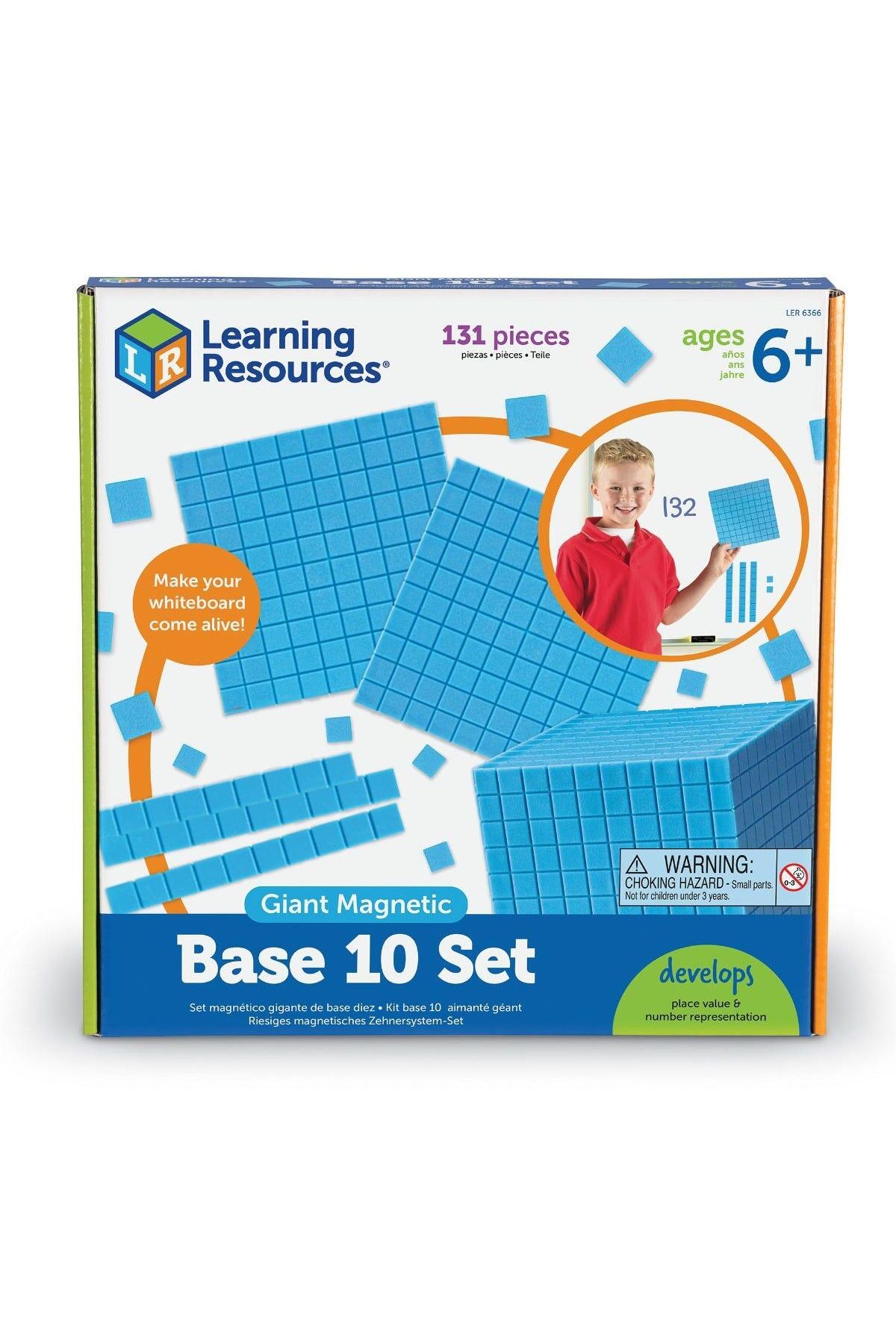 Learning Resources-Giant Magnetic Base Ten Set-LER6366 5