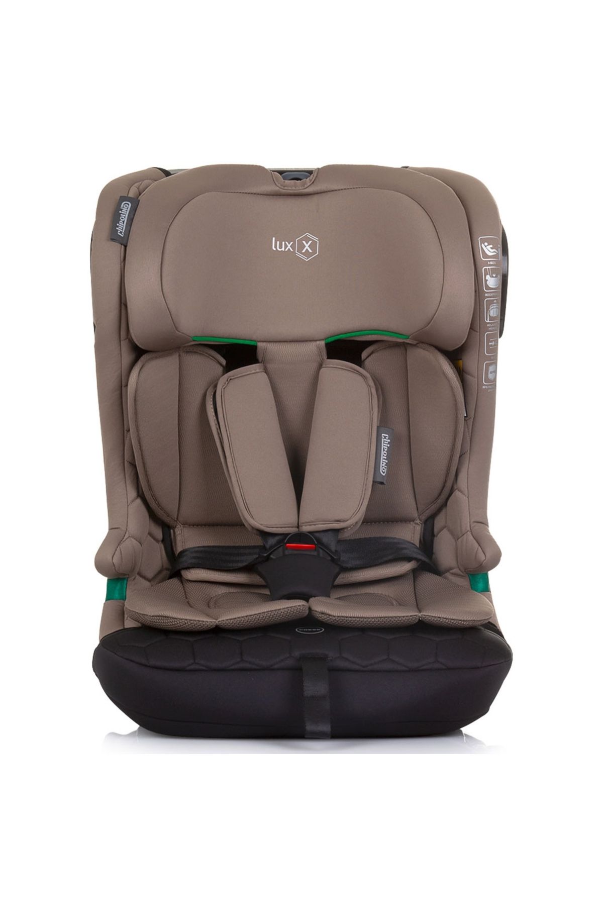 Chipolino-Car seat Chipolino Lux X I-Size 76-150 cm with macadamia Isofix system 2