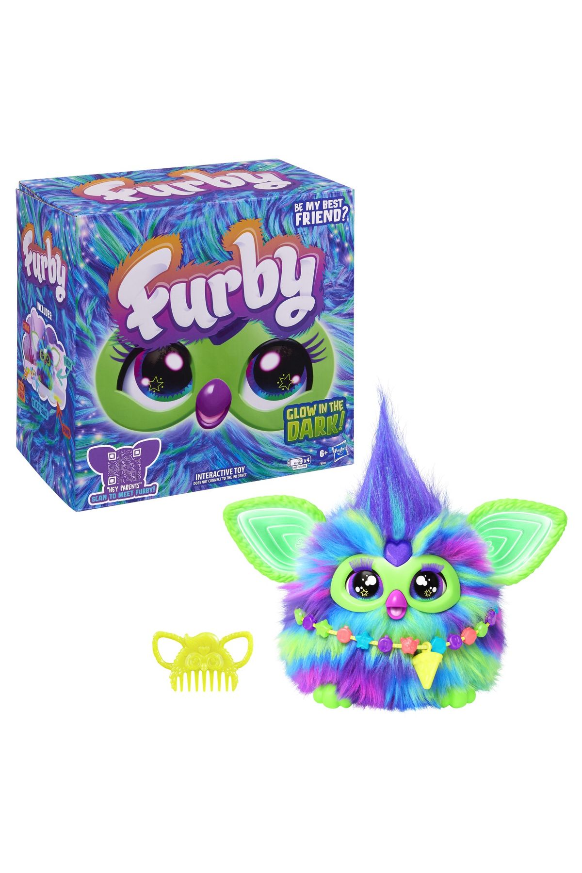 Hasbro-Furby jucarie de plus interactiva furby galaxy glow in the dark 2