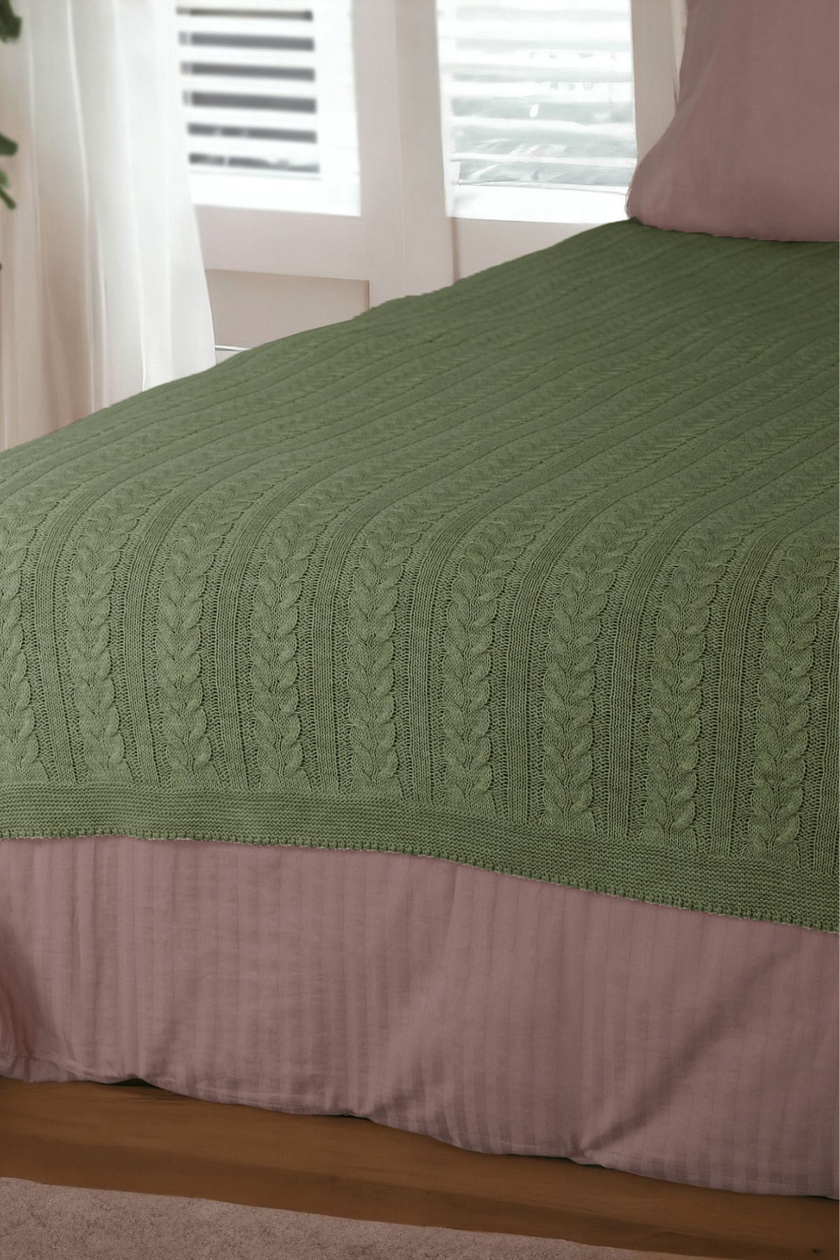 DALİSA-Mathilda Knitted Soft Bedspread and Lightweight Blanket for Home Use 2