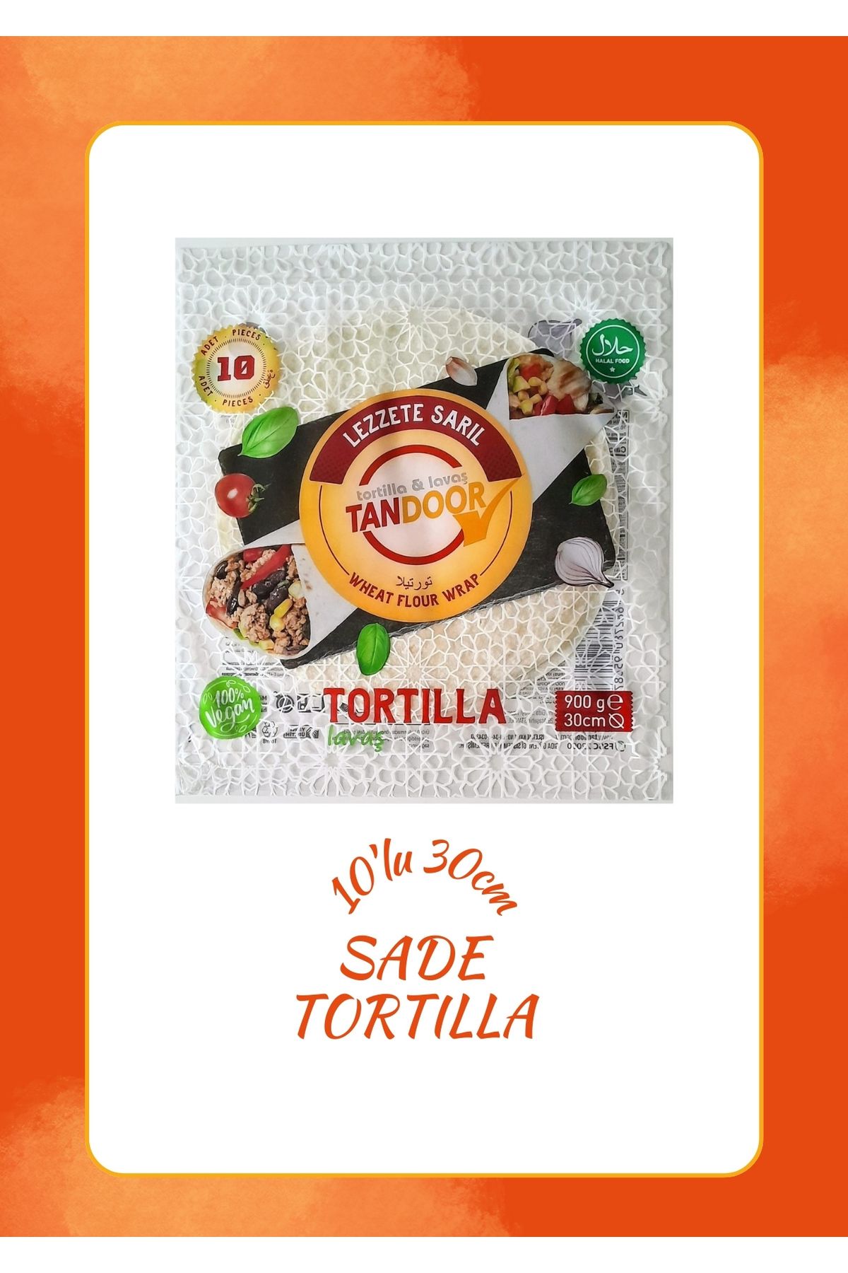 TANDOOR Lavaş & Tortilla 30 cm 900 gr 10 Lu