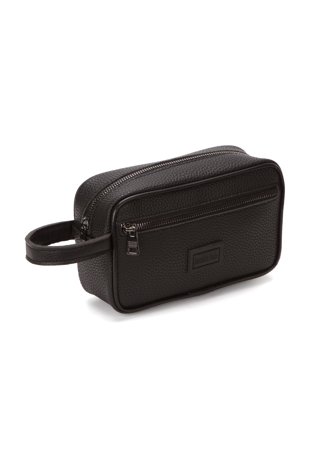 Newish Polo Erkek Deri Portföy Clutch El Çantası Siyah görsel 4