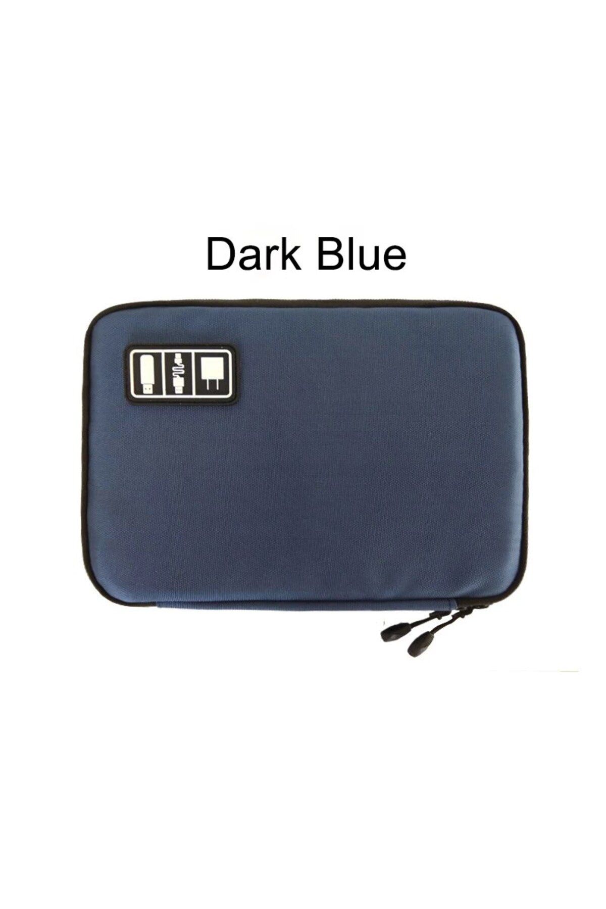 Choice-1pc Dark Blue 1pc Black Green Storage Bag Electronic Accessory Organizer Portable Usb Data Cable Cha 1