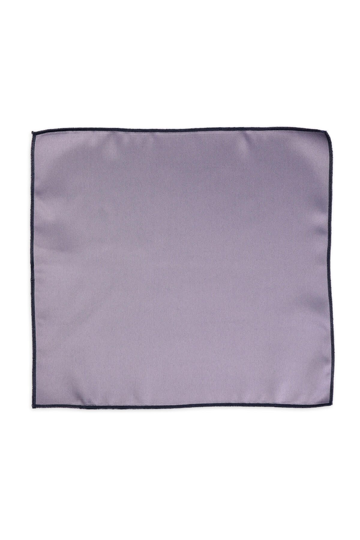 Hatemoğlu-Gray Classic Satin Pocket Square 2