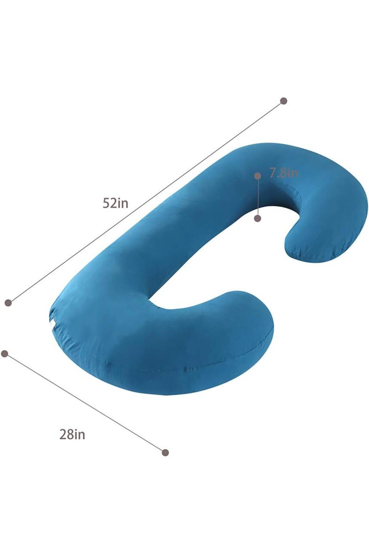 COOYA-Pregnancy Pillow, U-Shape Maternity with Removable Cover, Use for Pregnant Women, Blue 4