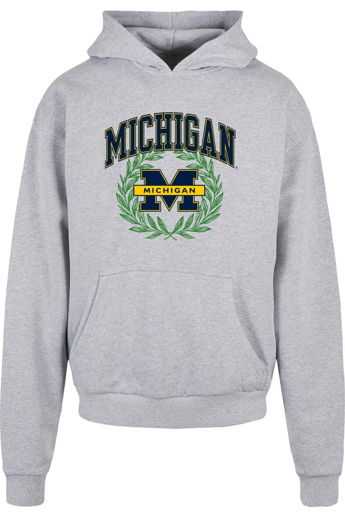 Merchcode Michigan University Michigan Ultraschwerer Kapuzenpullover für Herren - M