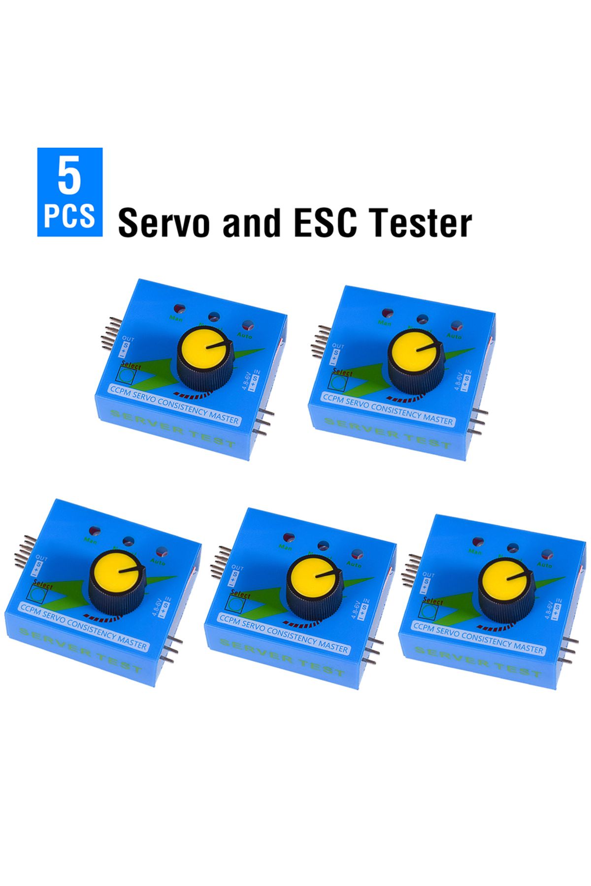 Choice-5 PCS Servo Tester RC 3CH Digital Multi ESC Consistency Speed Controller Checker Adjustment Steering 1