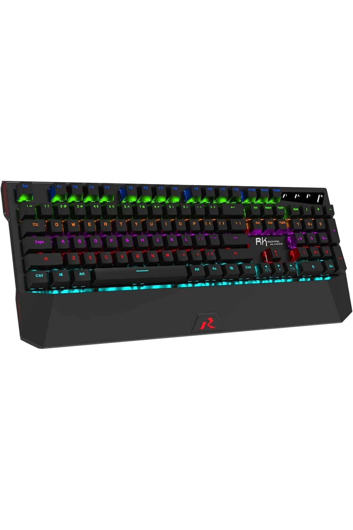 fulina-RK956 Gaming Keyboard, 104 Keys Wired Mechanical Keyboard,LED Backlit Compute 2