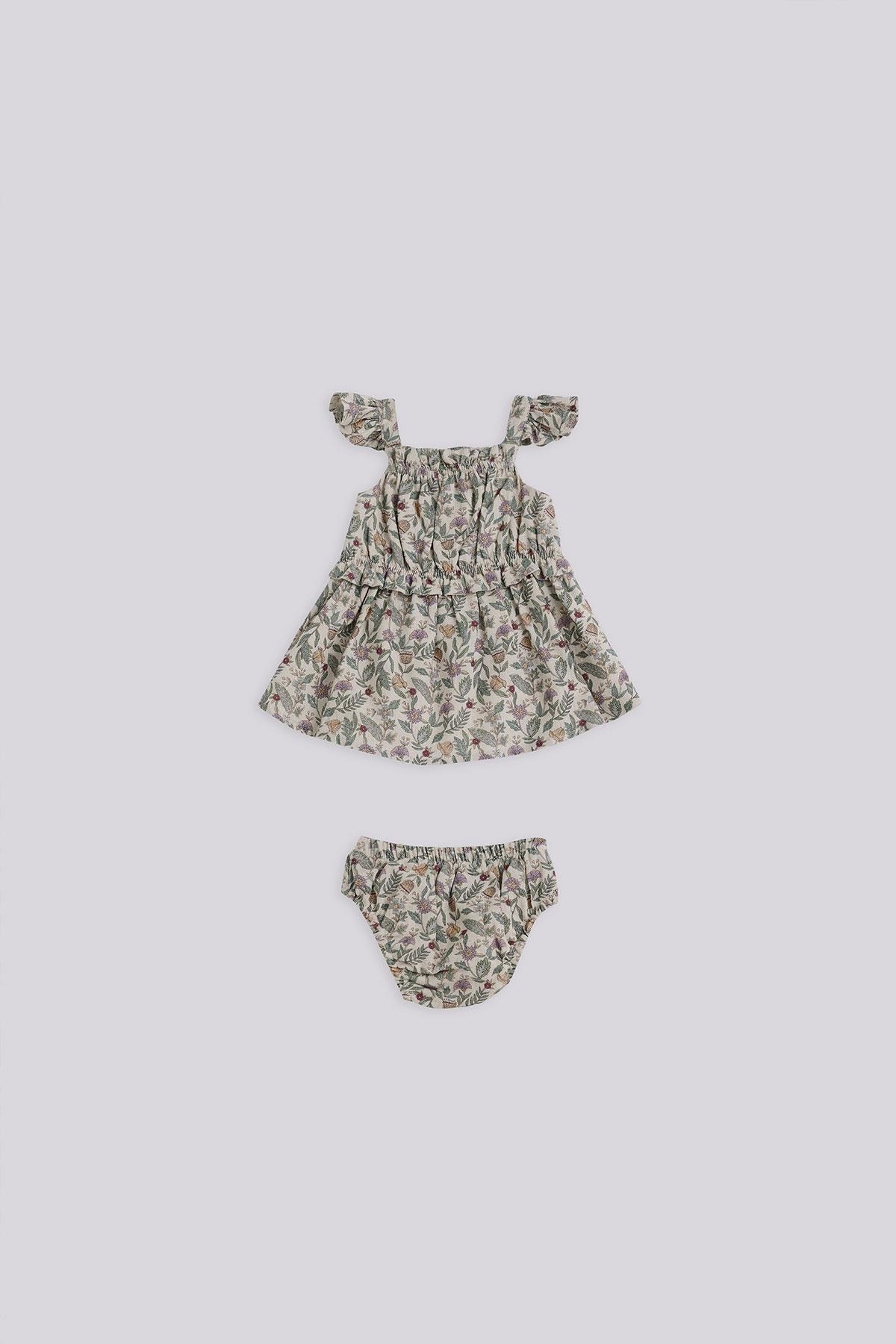 Layette BG Store Kız Bebek Desenli Elbise fotoğrafı 2 (önizleme)