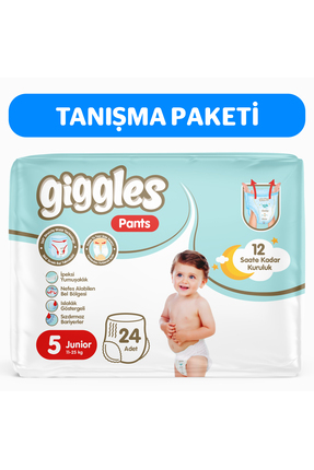 giggles Pants Külotlu Bebek Bezi 5 Numara Junior 24 Adet