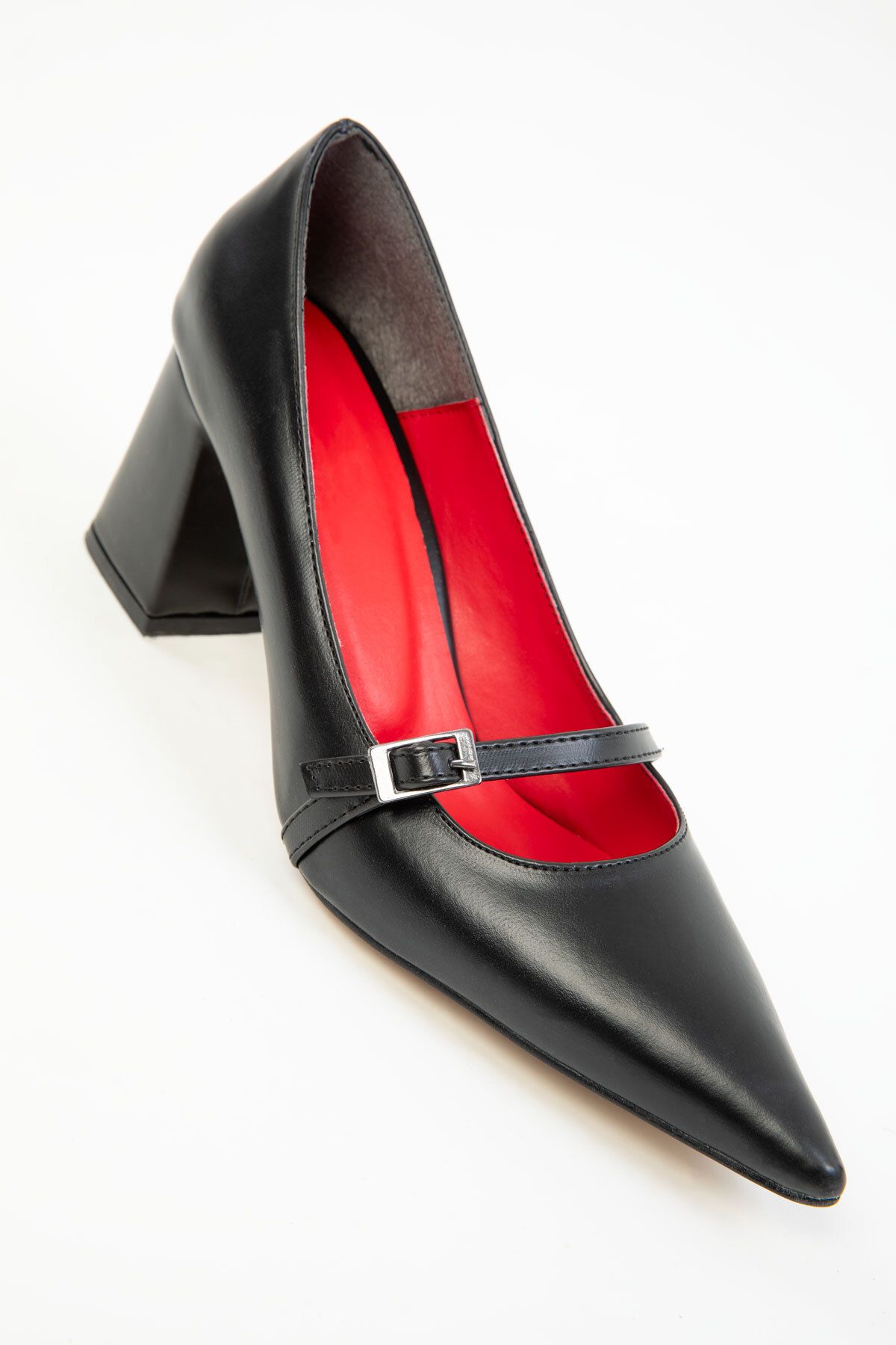 SOHO-Czarne damskie klasyczne buty na obcasie 20275 6