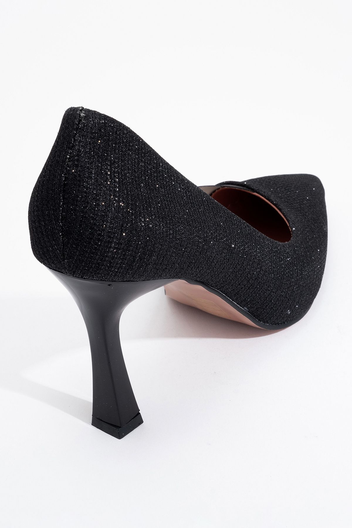 کفش پاشنه کلاسیک سیاه زنانه 653 سر اورجینال luvishoes