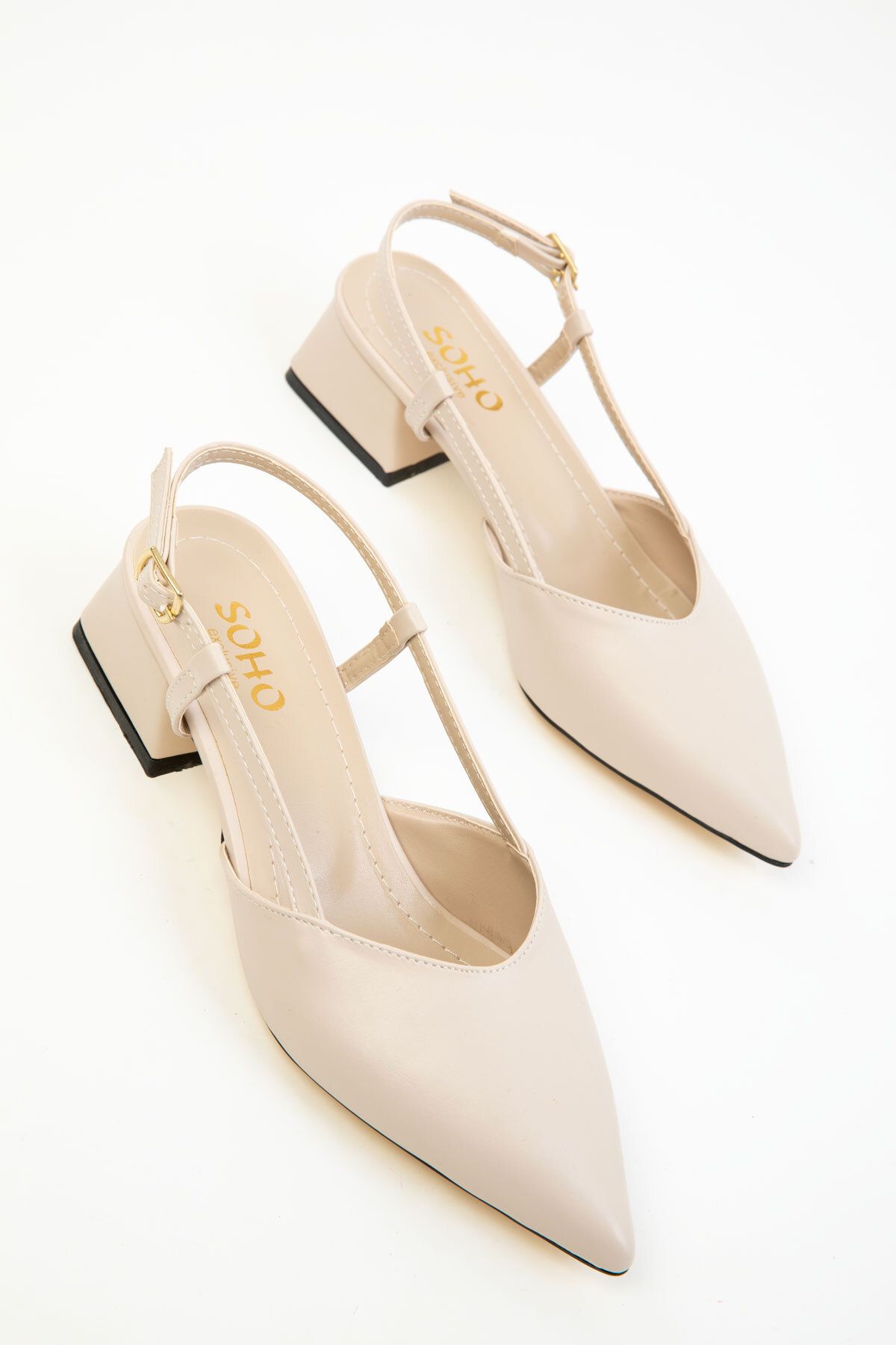 SOHO-Beige Klassische Damenschuhe mit Absatz 20286 1