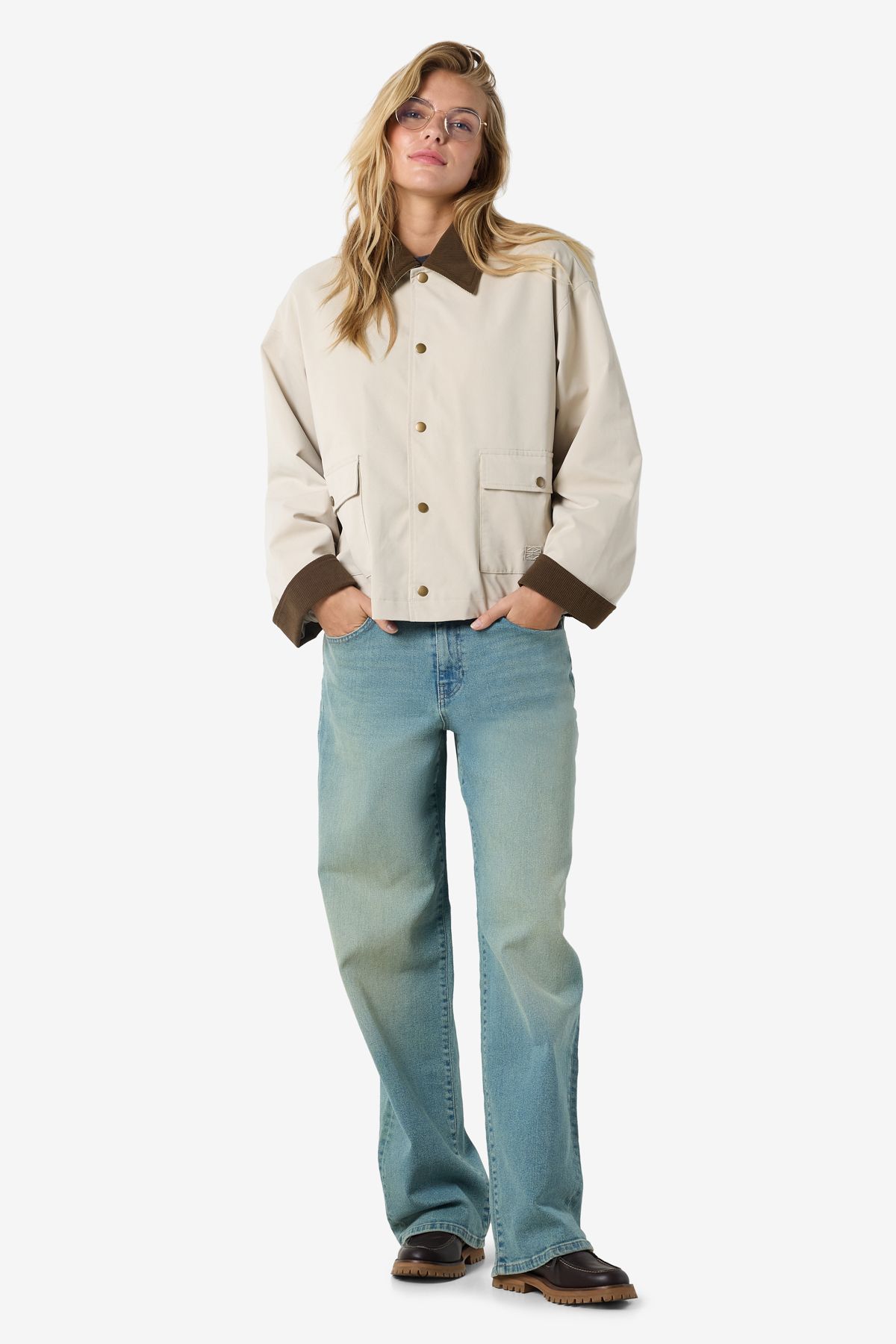 Noisy May Silberne Detaillierte Jacke /mädchen - L