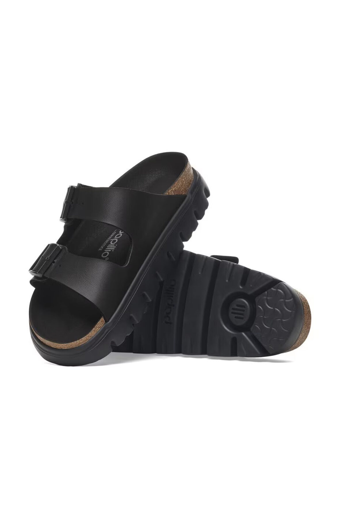 دمپایی بیرکن استاک زنانه چرم اصل مشکی         | Birkenstock 1029077 GE - تصویر 4