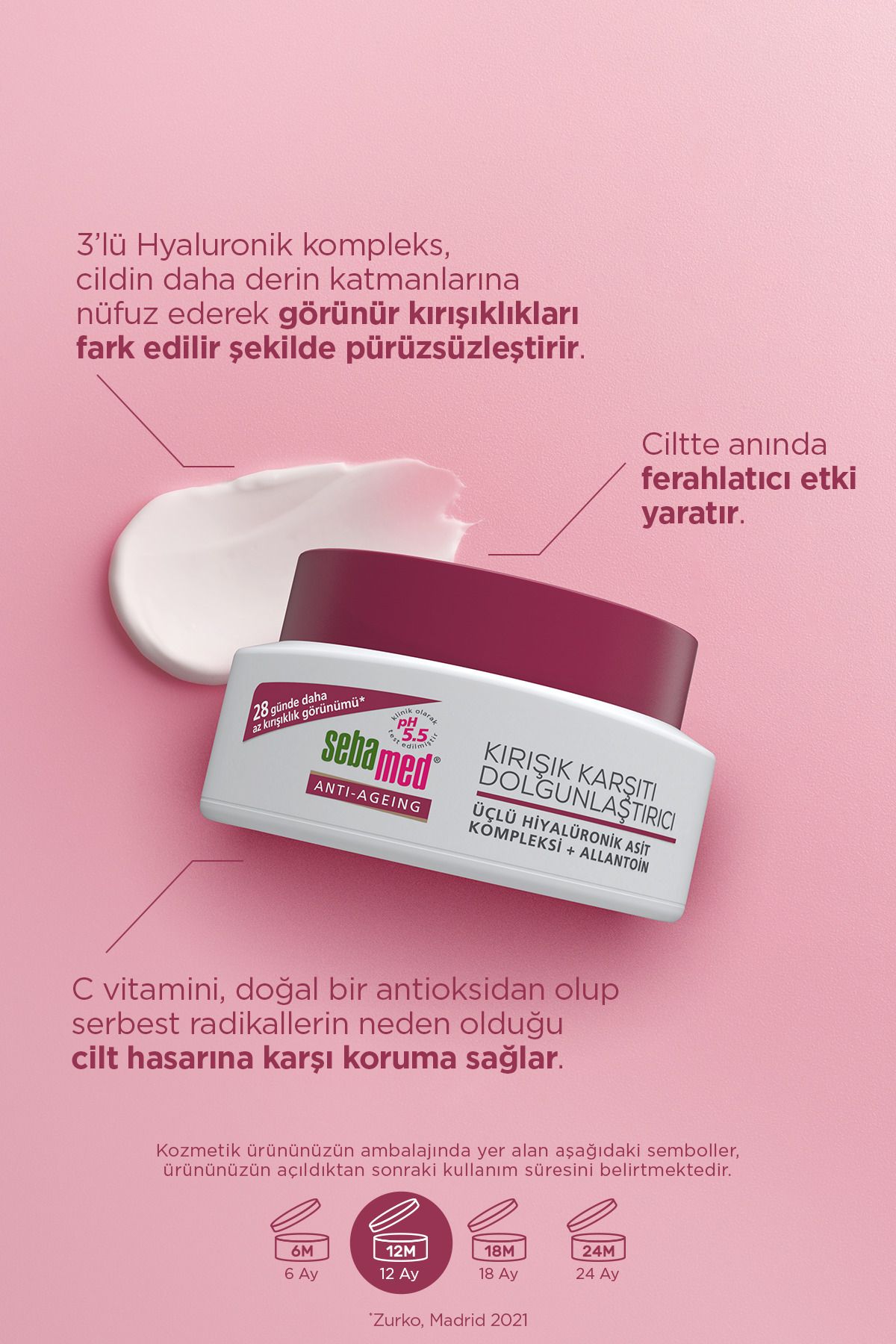 کرم ضد چروک پرکننده چروک پلمپر 50 میلی لیتر Sebamed