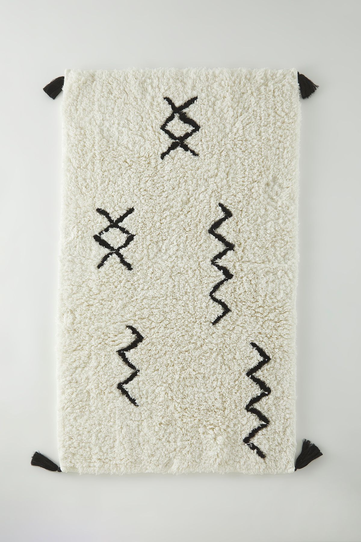 Trendyol Collection Detaillierte Gemusterte Einzelbadematte Mit Quasten, 60 X 100 Cm, - One Size