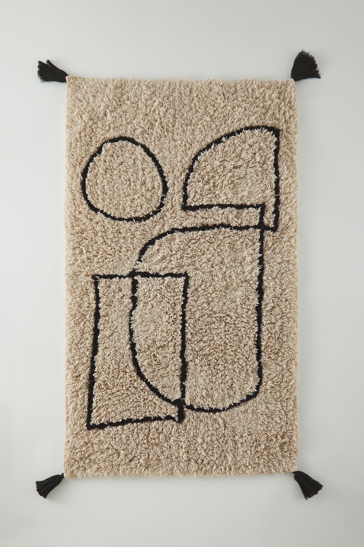 Trendyol Collection Dywanik Łazienkowy Z Frędzlami, Szczegółowy Wzór, Pojedynczy, 60x100 Cm, - One Size