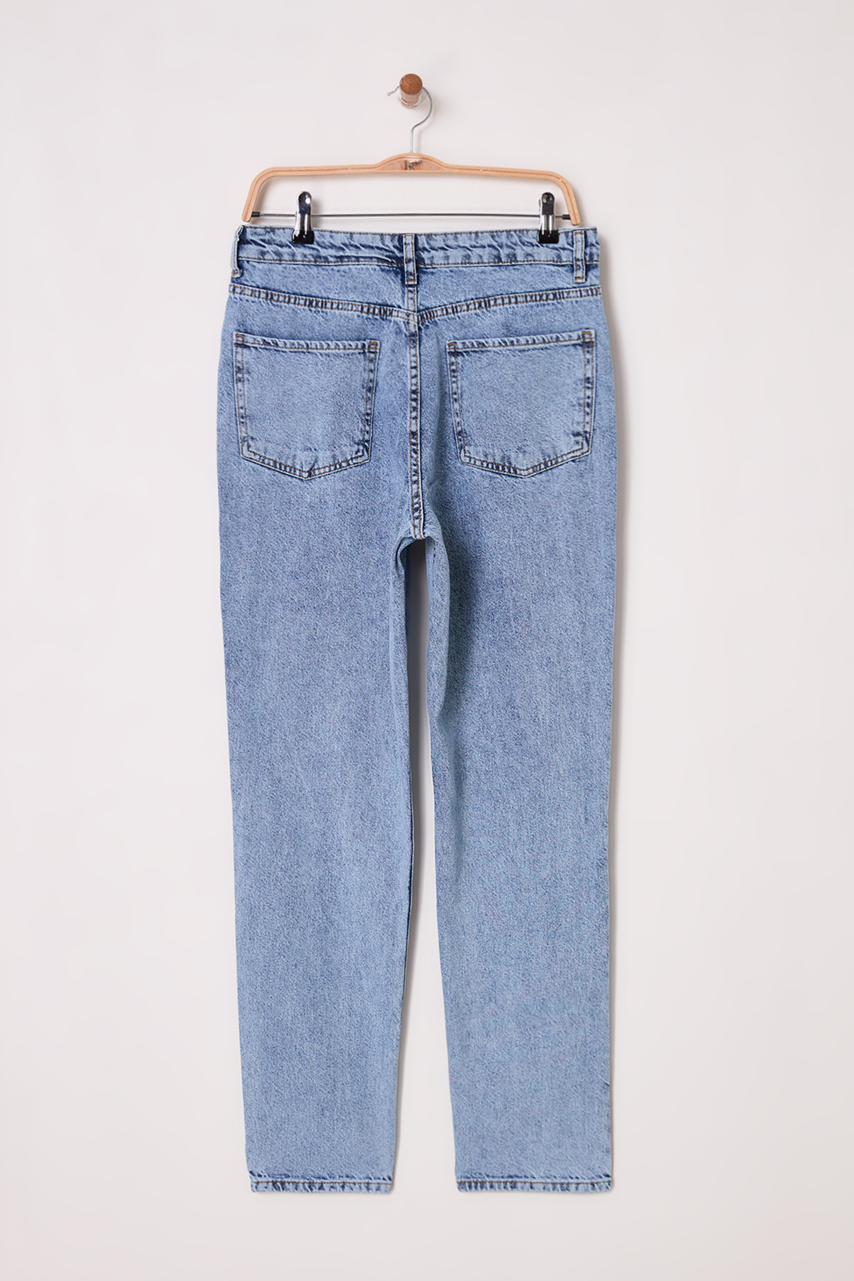 Trendyol Collection-Blaue Jeans-Jeans mit ätherischer Passform TMNAW23JE00104 7