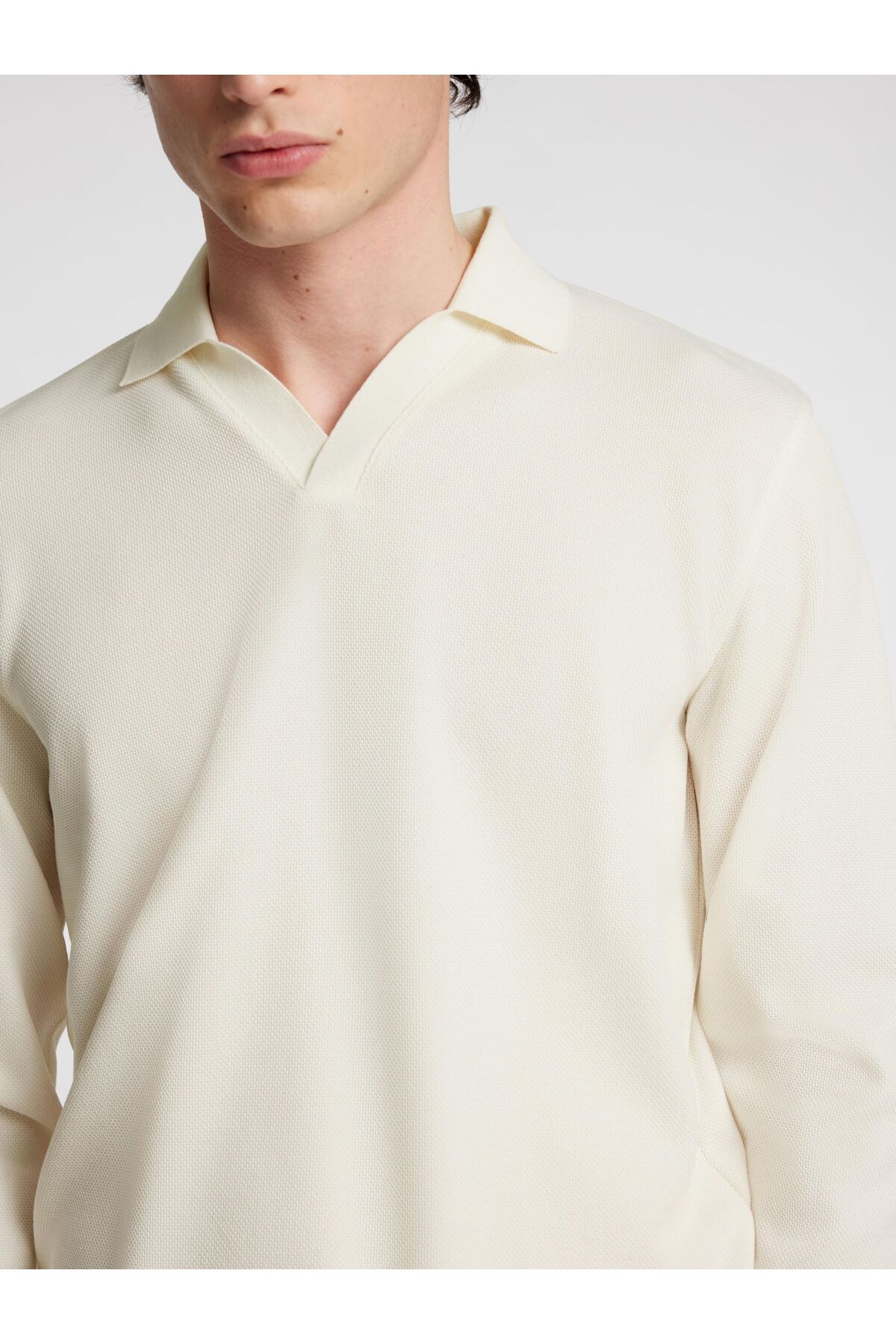 Selected Homme-Langarm-Poloshirt Strick 5