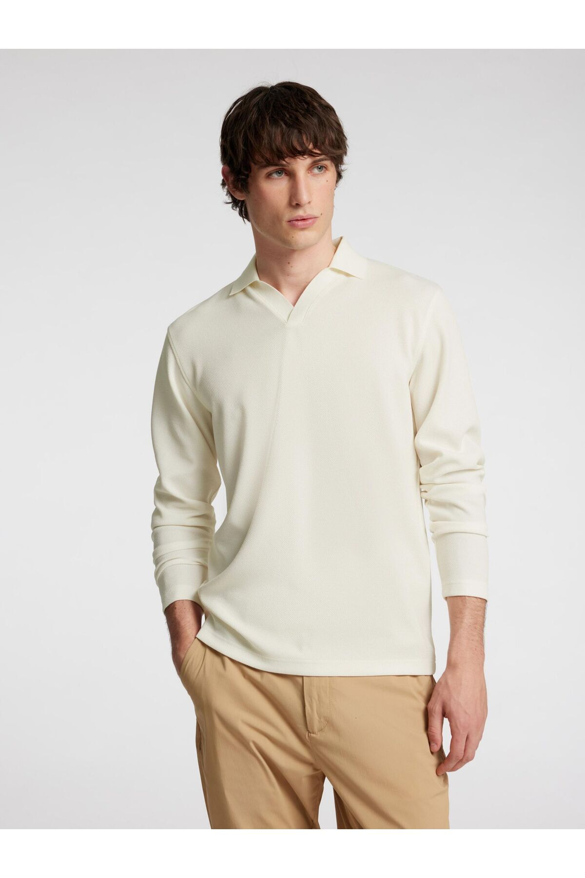 Selected Homme-Langarm-Poloshirt Strick 6