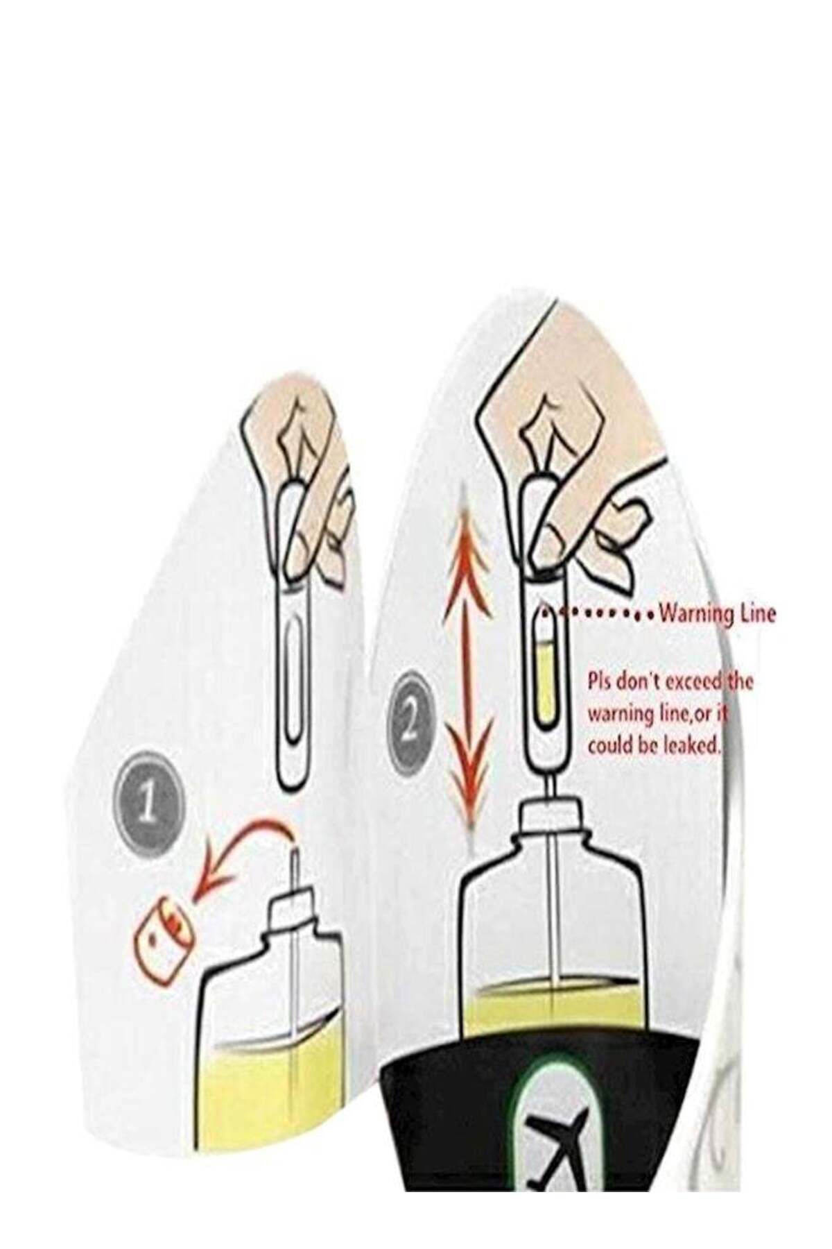 Generic-مجموعة زجاجات عطر بخاخ محمولة قابلة لإعادة التعبئة للسفر باللون الأسود 5 مل 3