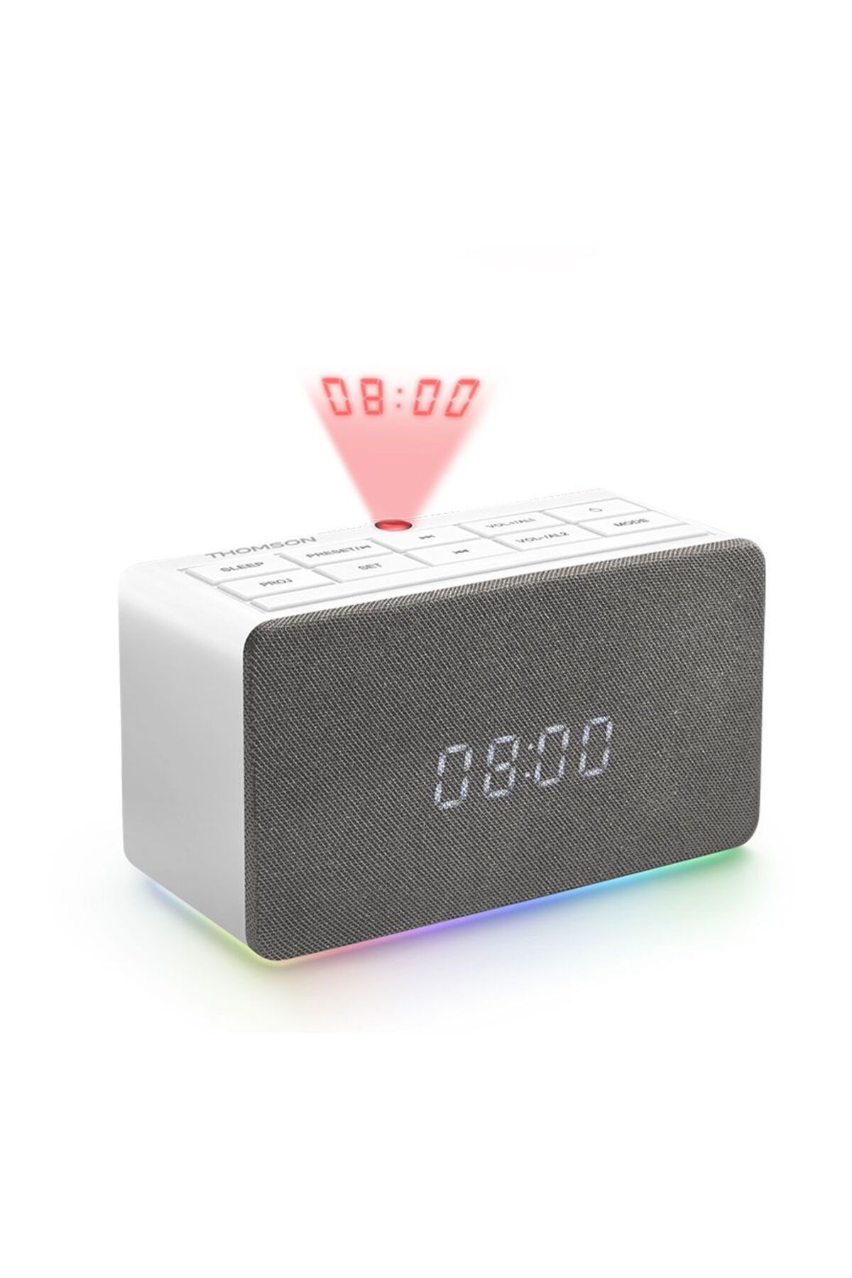 THOMSON-CL301P Alarm Clock Radio With Projector White 3