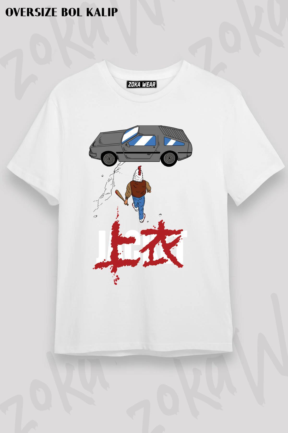 ZOKAWEAR Unisex Oversize Kalıp Hotline Miami Neo Tokyo Tasarım