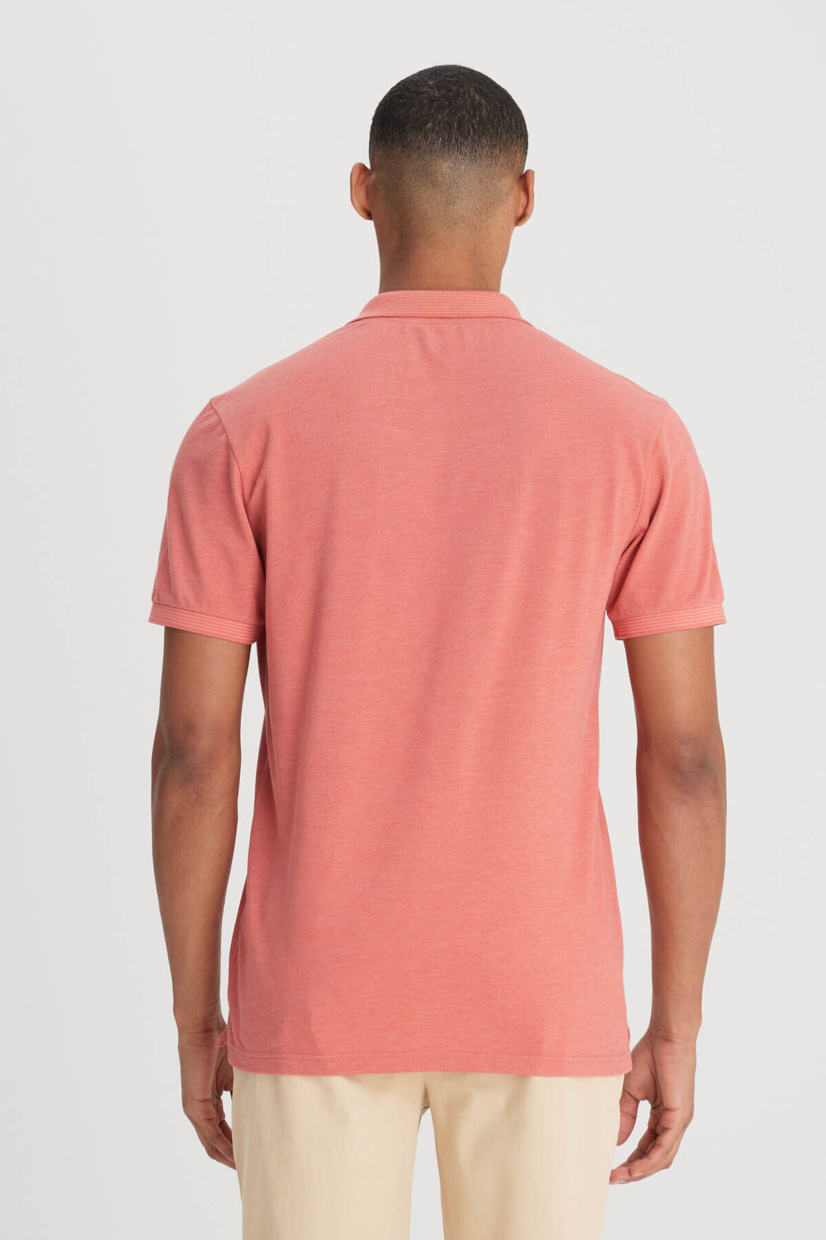 Lee-Polo Neck Coral Men's T-Shirt L231369512 L231369 4