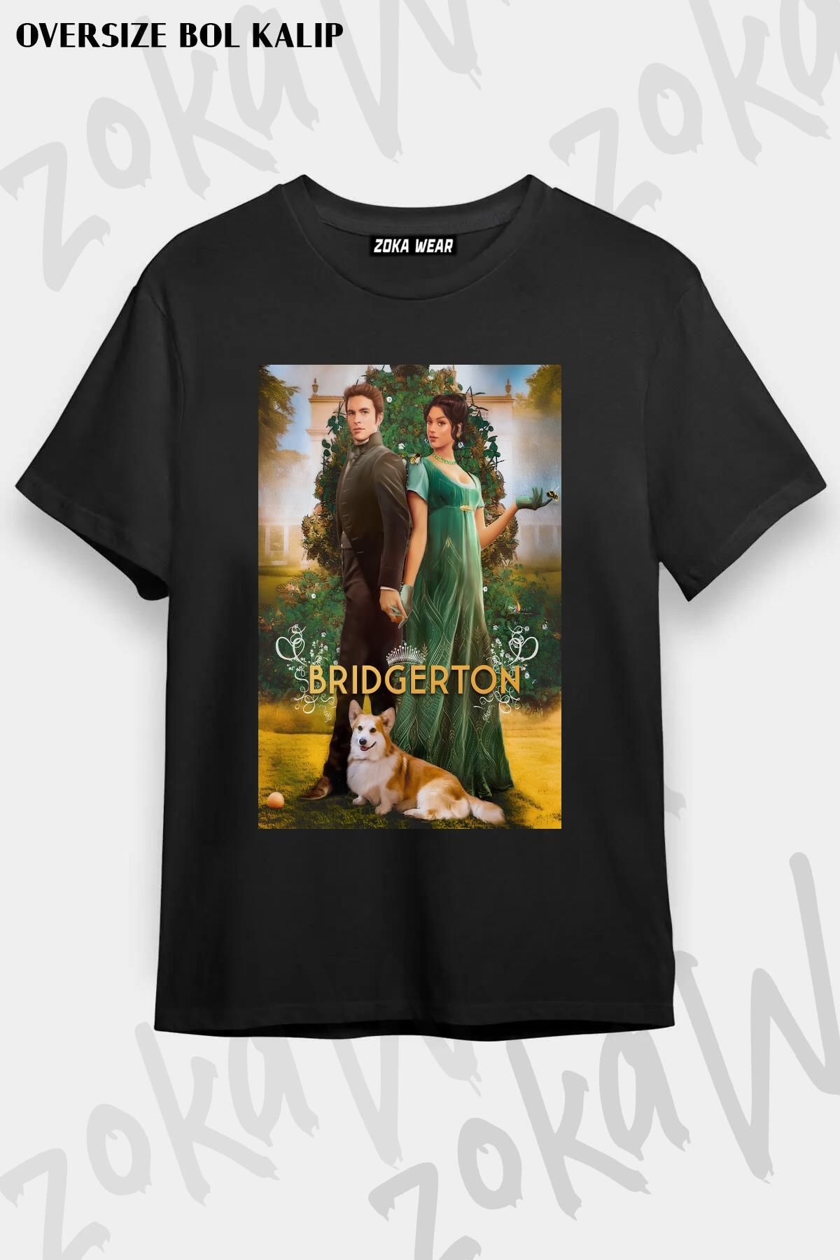 ZOKAWEAR Tricou Unisex Oversize Cu Imprimeu Bridgerton Netflix Kate Anthony Unisex - S