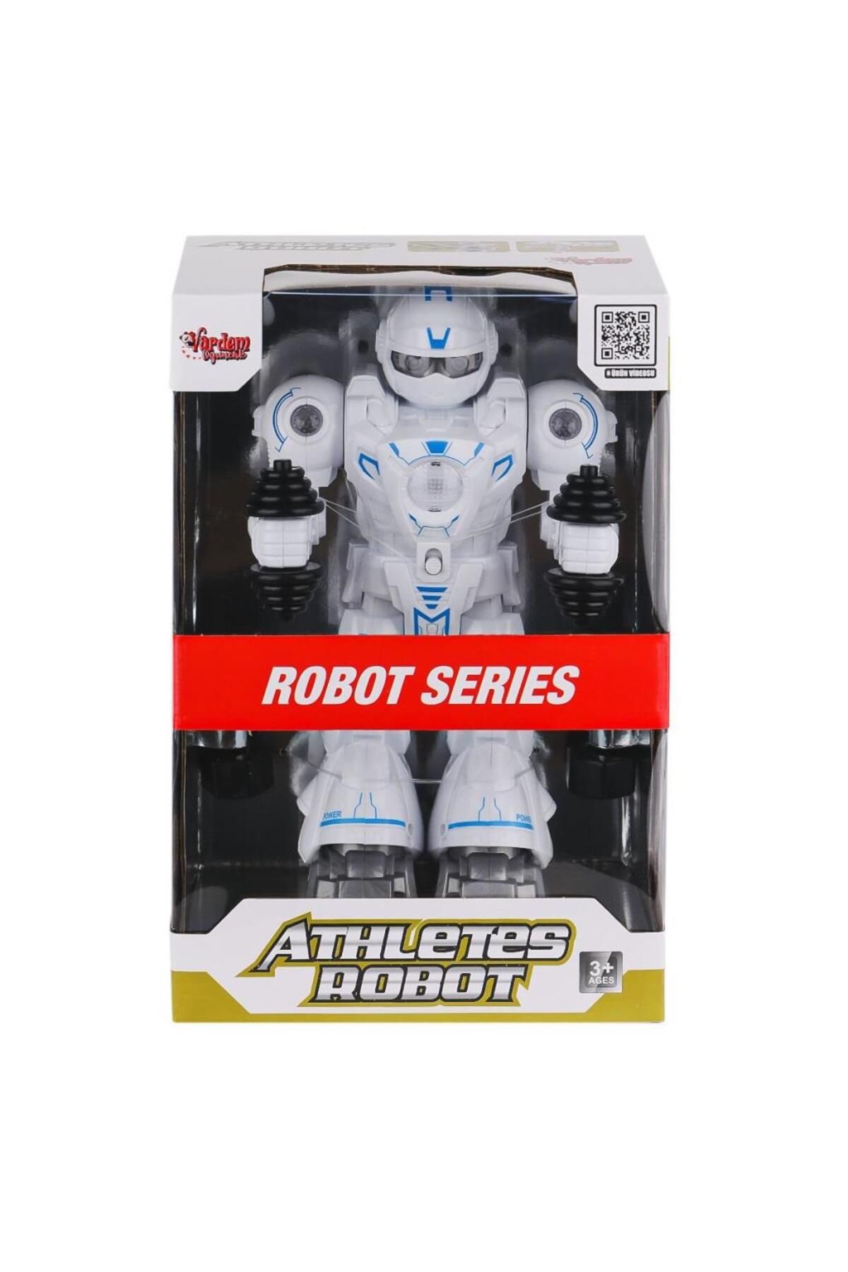 NessiWorld DF-6026 Işıklı ve Müzikli Hareketli Atletik Sporcu Robot -Vardem Oyuncak