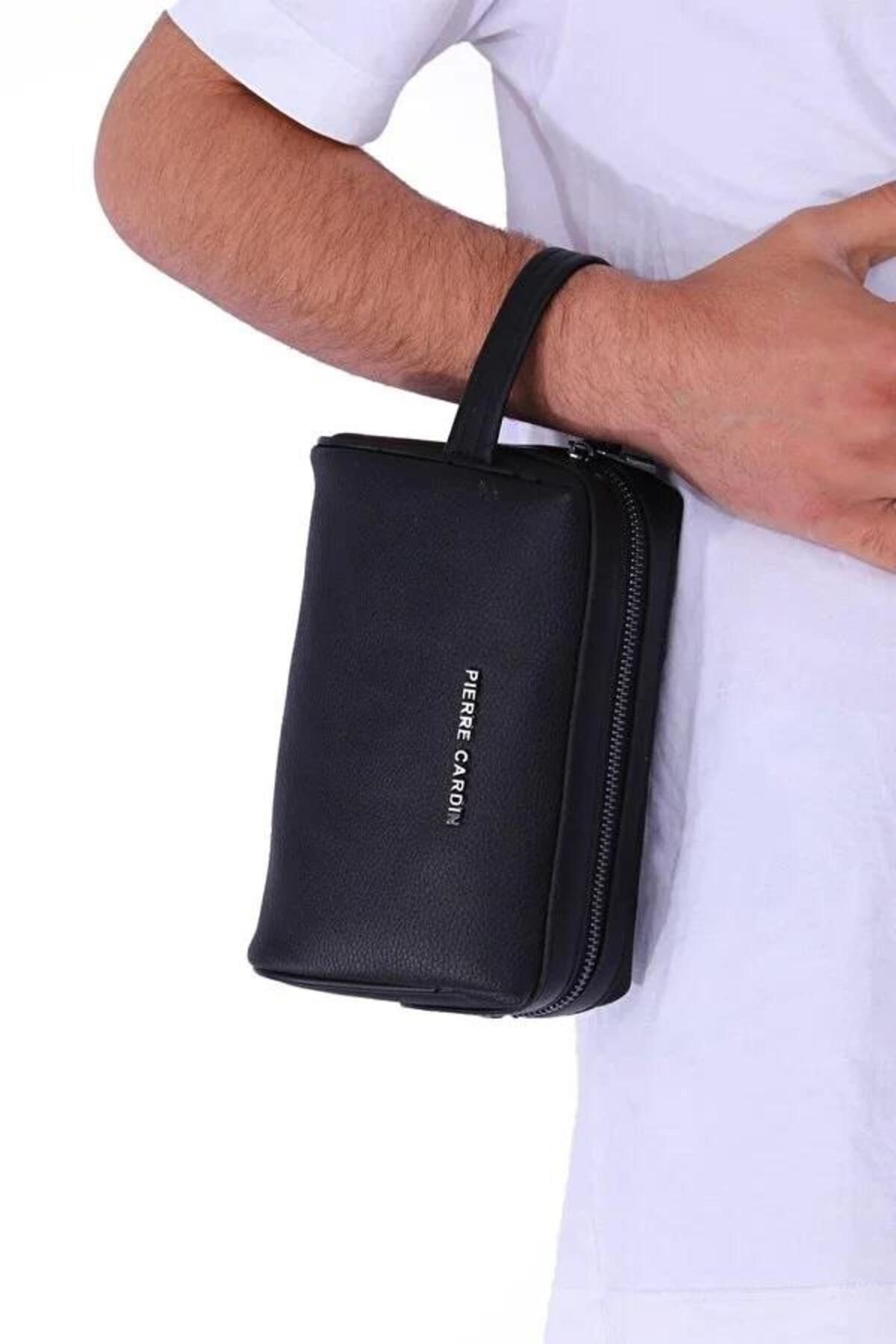 Pierre Cardin-Мъжка кафява чанта тип клъч - 01PC002001-F-KH 6