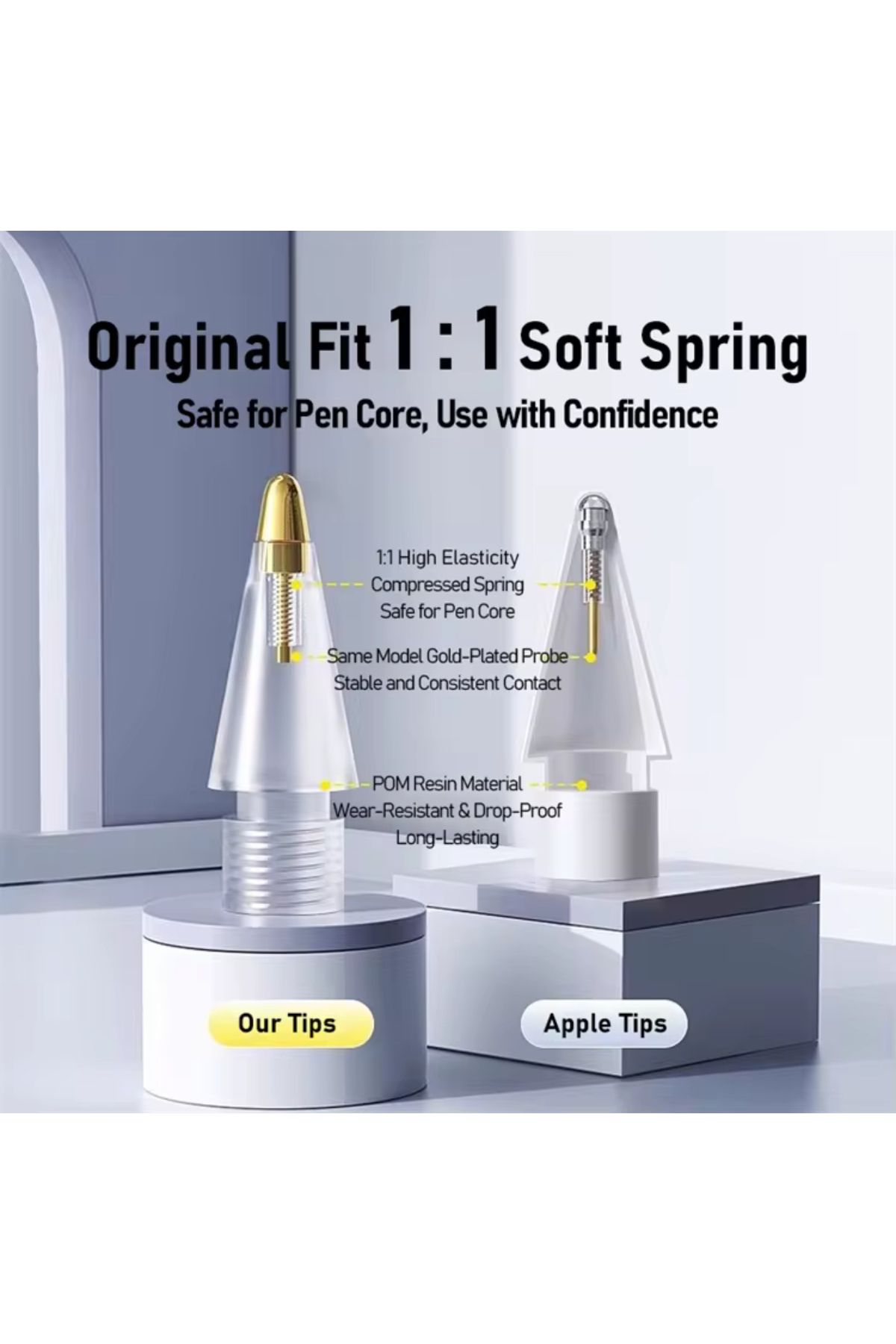 TOKQI-High Sensitivity Apple Stylus Pen - Nib and Nibs 4