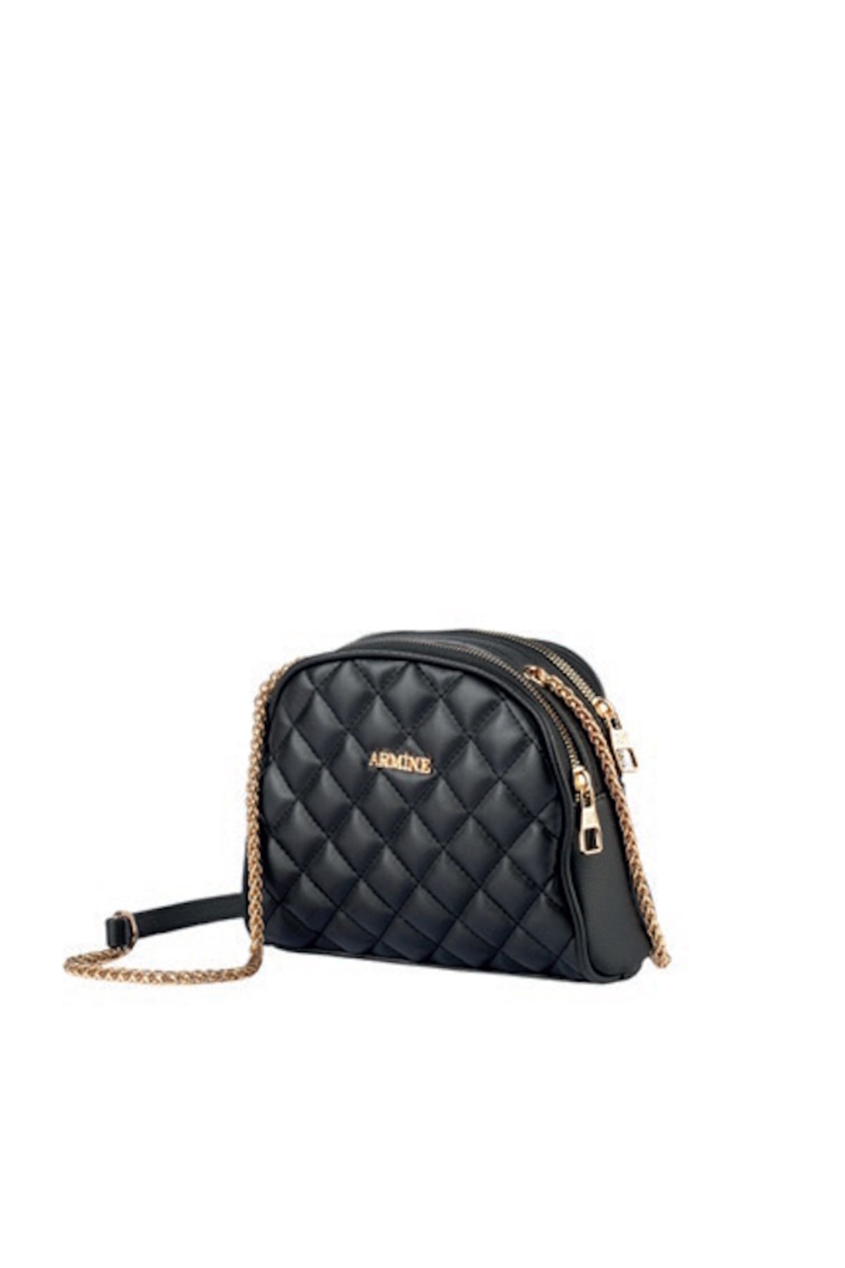 Armine-Arm-367 Black Quilted Women's Bag 1