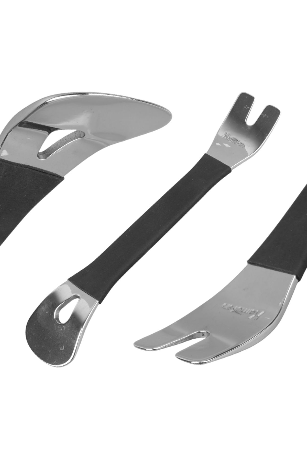 OEM ARAÇ İÇİ SES SİSTEMİ SÖKME LEVYESİ KROM KAPLAMA ÇELİK (3X195MM) (5024)