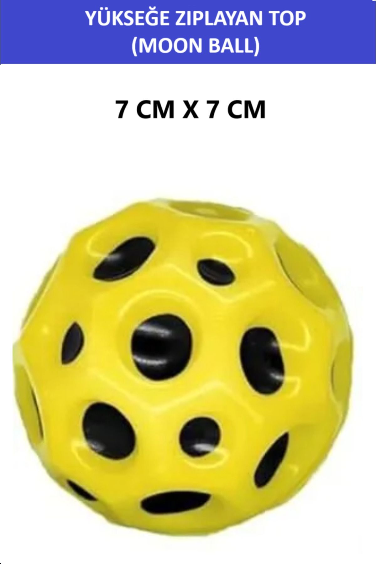 ZETCONCEPT MOON BALL (YÜKSEĞE ZIPLAYAN TOP) - 7 CM - SÜPER EĞLENCELİ UZAY TOPU - SPACE BALL - BOUNCY BALL