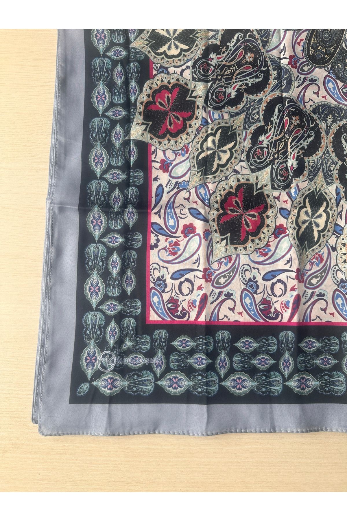 Modakaşmir-Silky Soft Ethnic Cotton Shawl with Border 4