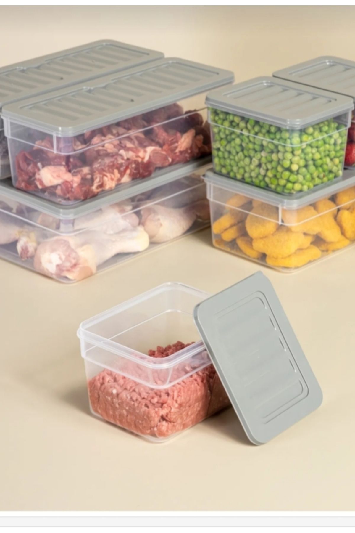 VİZYON-Refrigerator and Freezer Organizer Set - Compatible Storage Container 7