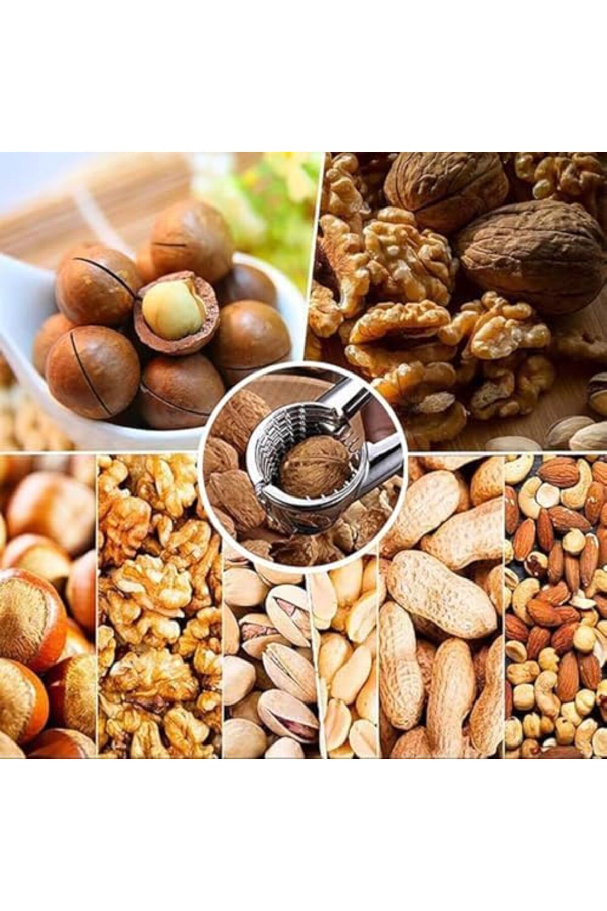 STOREMAX-Nslmshop Walnut Hazelnut Almond Cracker Cast Metal, Black Life Store 1037065 3