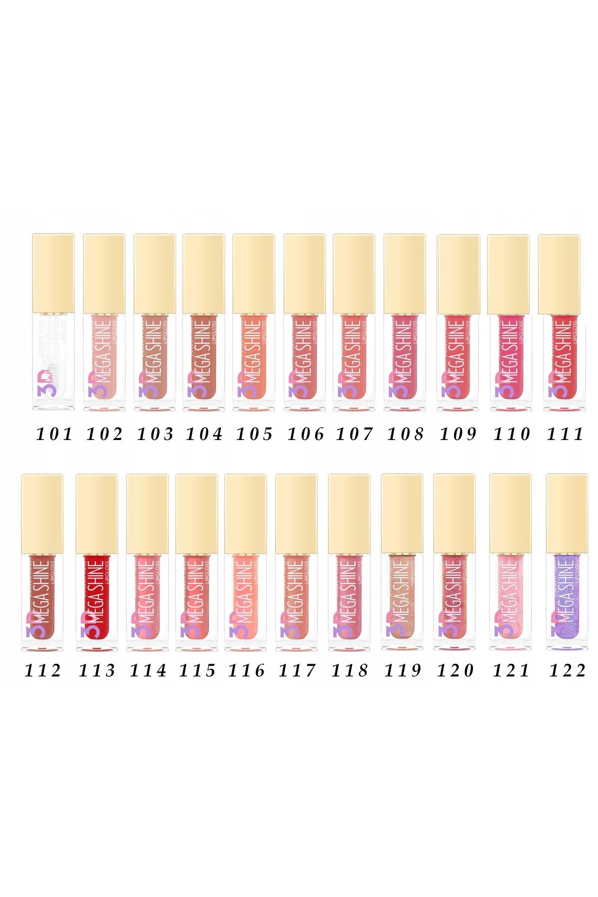 Golden Rose-3D MEGA SHINE LIPGLOSS NO:119 2