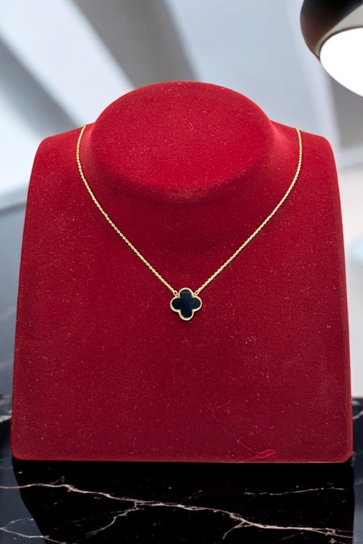 Steel Necklace Vip Zircon Stone Van Cleef Detail Gold Does Not Darken