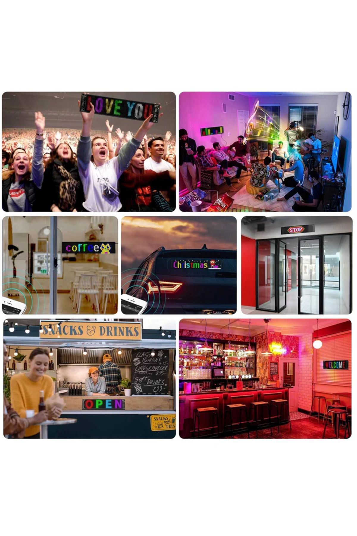 EN SİGA-64 cm Led Panel - Lettering, Phone Control Truck Bus Display 2