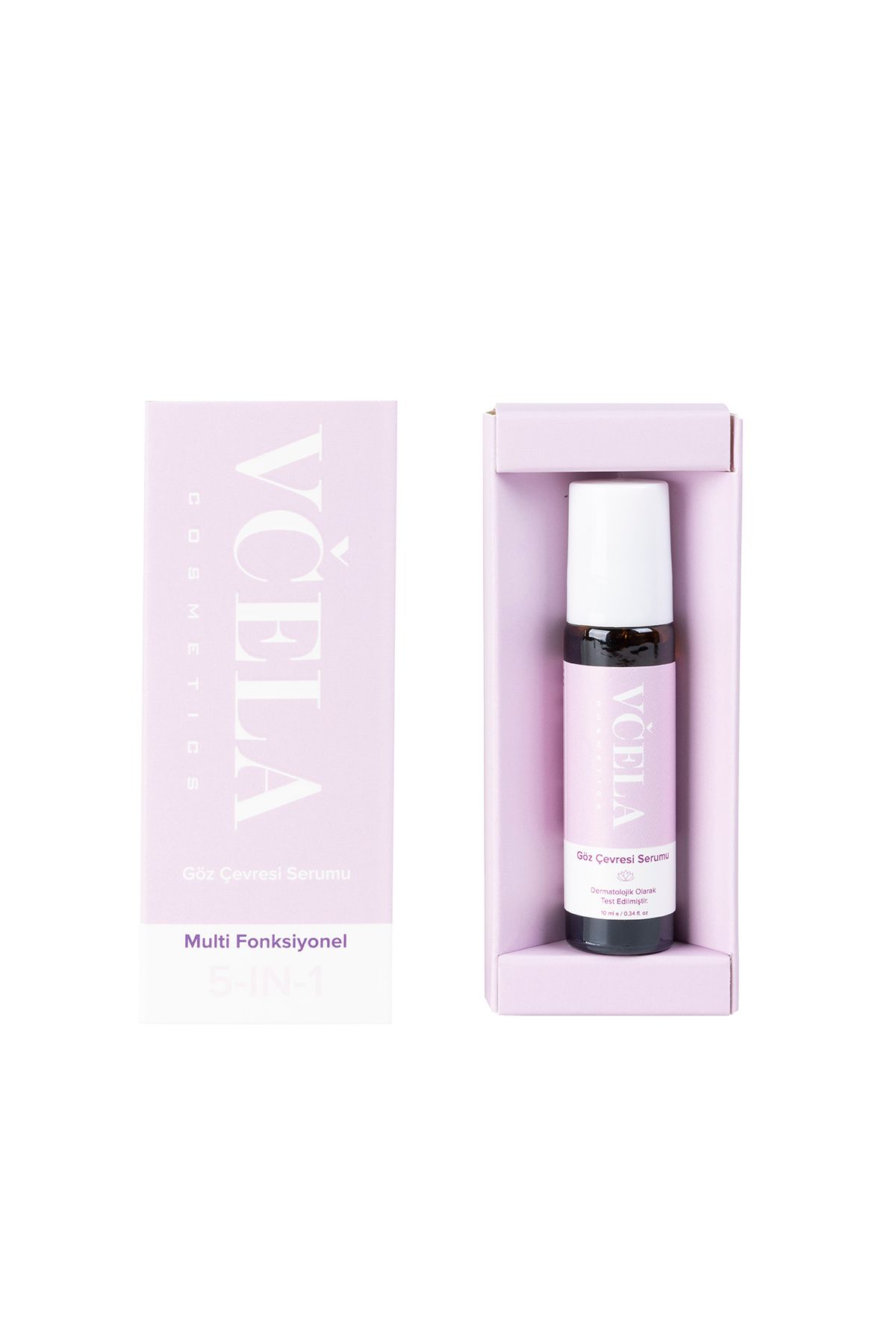 VCELA MULTI FONKSİYONEL GÖZ ÇEVRESİ SERUM 5-IN-1 KONSANTRE VEGAN DOĞAL İÇERİKLİ ROLL-ON